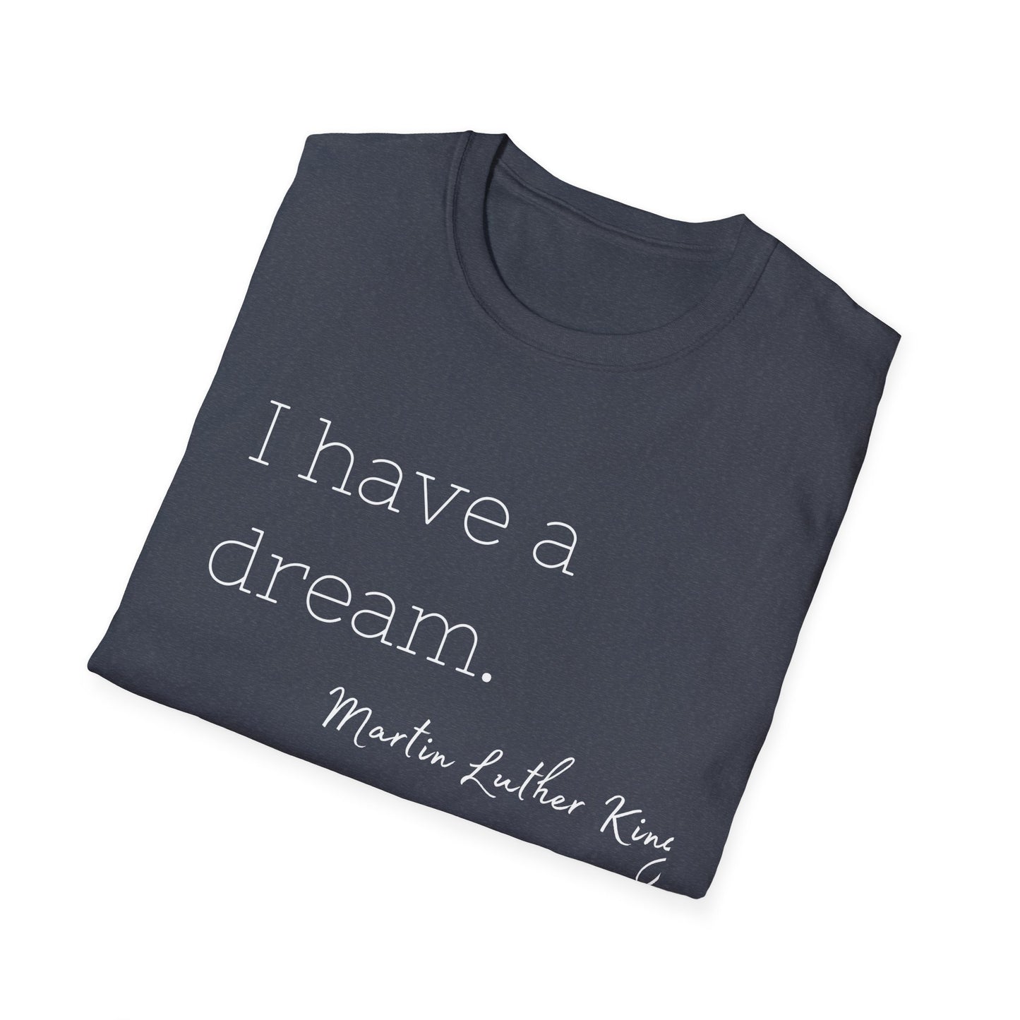 Martin Luther King Jr Quote Unisex Softstyle T-Shirt, Inspirational Tee, Civil Rights Activist, Black History Month Shirt, Equality Clothing