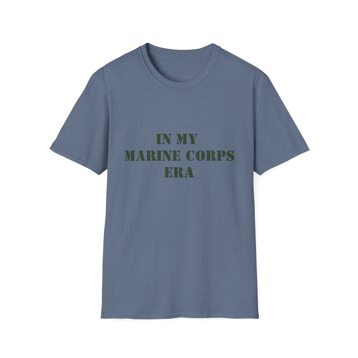 Marine Corps Era Unisex Softstyle T-Shirt, Military Veteran Tee, Army Soldier Shirt, Patriotic Apparel, Armed Forces Gift