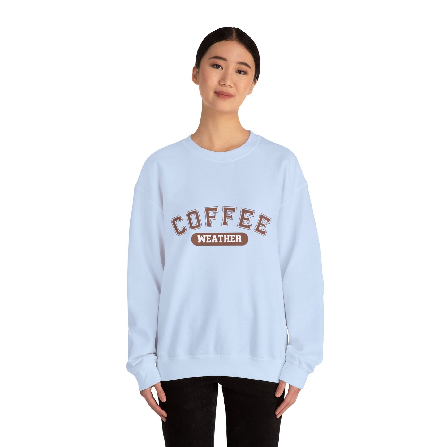 Coffee Weather Sweatshirt, Cozy Winter Jumper, Warm Fall Pullover, Gift for Coffee Lovers, Hygge Clothing, Comfy Sweater