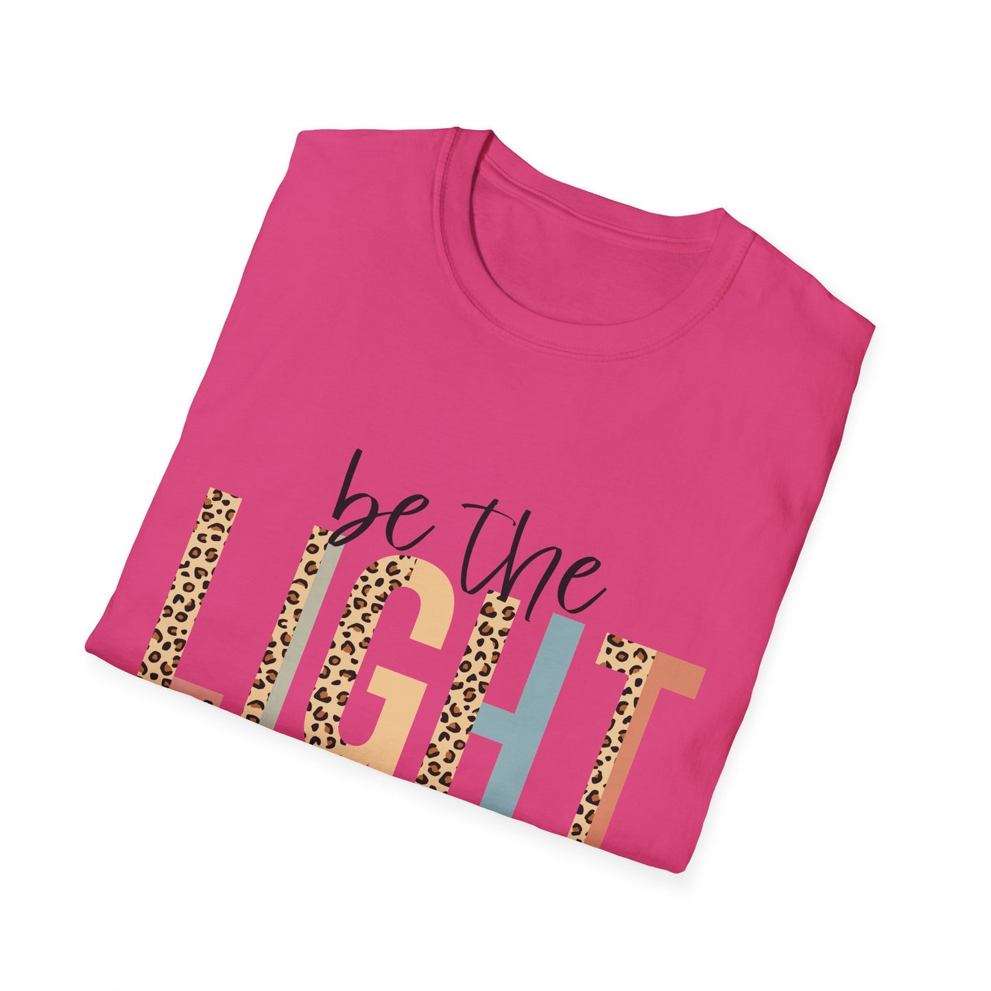 Religious Scripture Unisex T-Shirt, Inspirational Christian Tee, Be the Light Bible Verse Shirt, Matthew 5:14 Clothing, Spiritual Gift Top