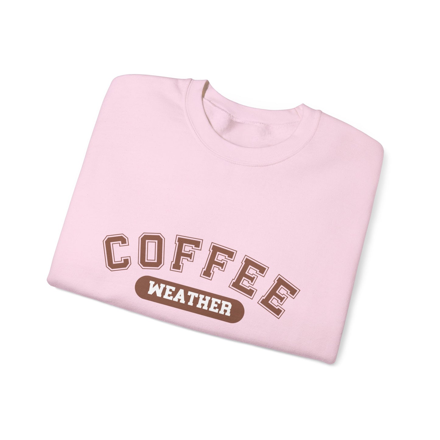 Coffee Weather Sweatshirt, Cozy Winter Jumper, Warm Fall Pullover, Gift for Coffee Lovers, Hygge Clothing, Comfy Sweater