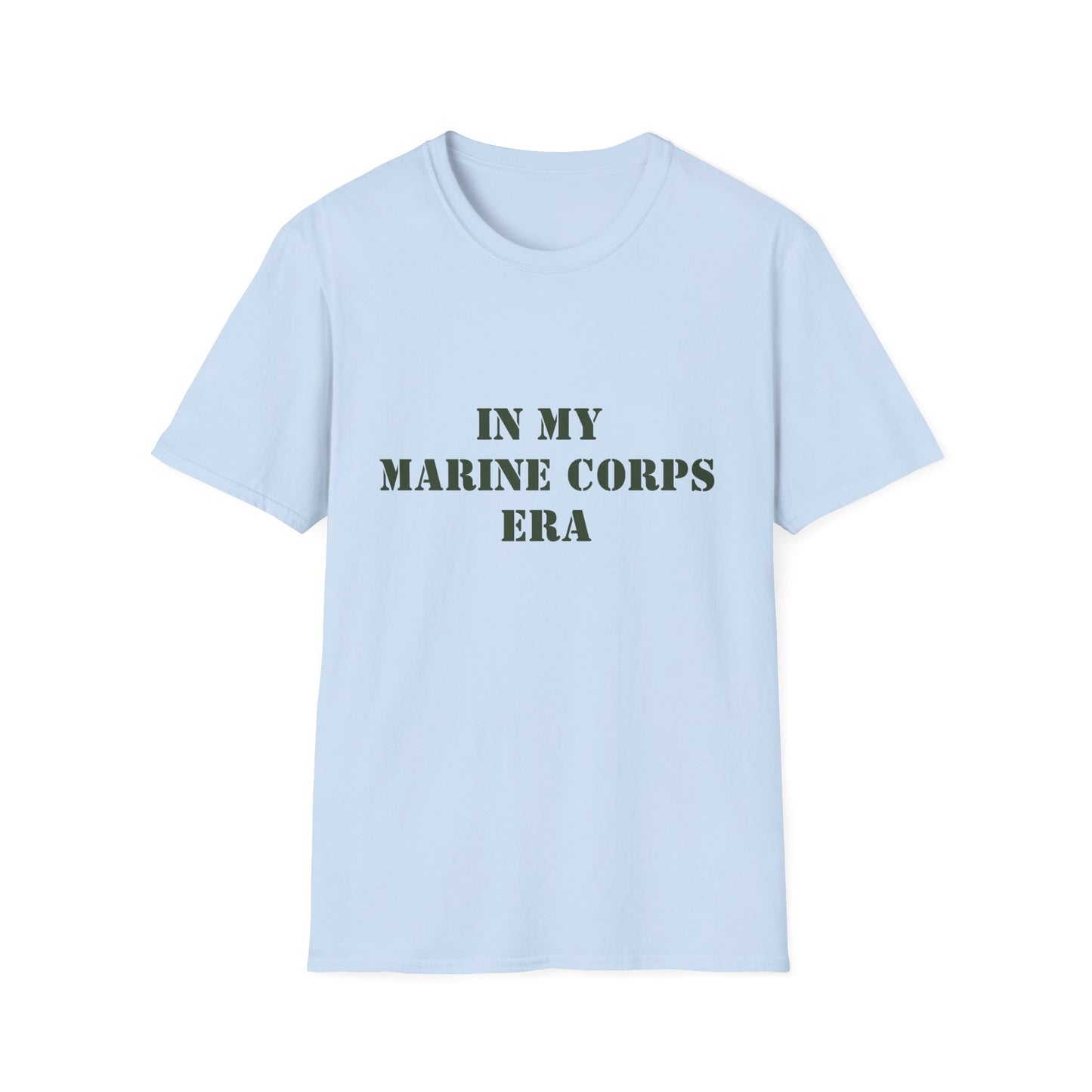 Marine Corps Era Unisex Softstyle T-Shirt, Military Veteran Tee, Army Soldier Shirt, Patriotic Apparel, Armed Forces Gift