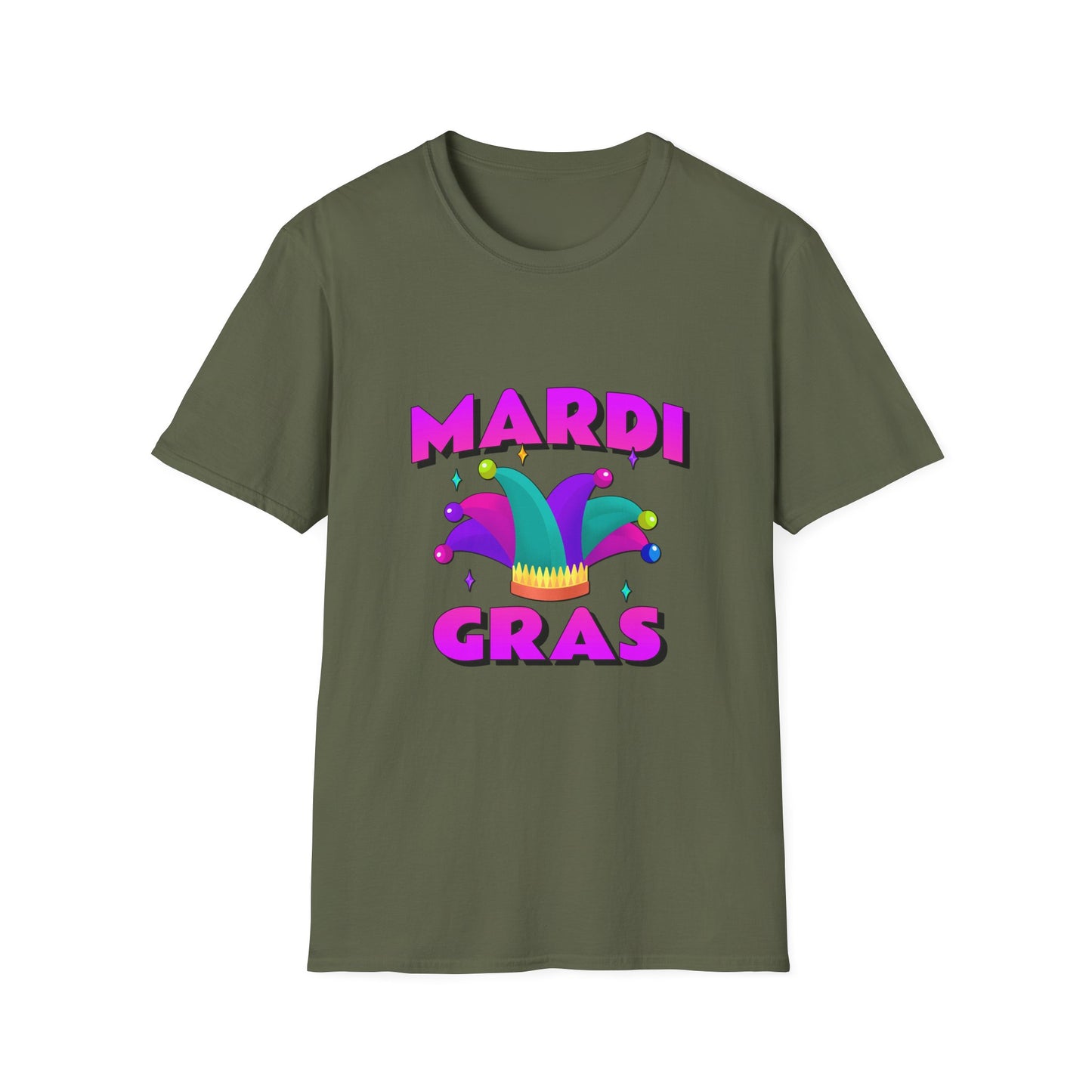 Mardi Gras T-Shirt, Fat Tuesday Tee, Carnival Shirt, Unisex Softstyle Top, Festival Wear