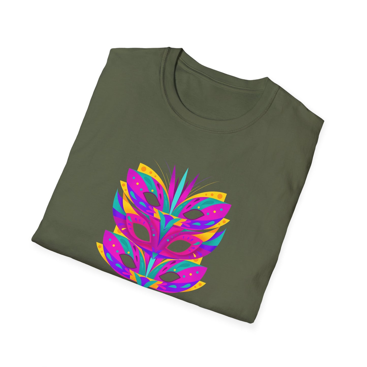 Mardi Gras is my Biggest Favorite Mistake Unisex Softstyle T-Shirt, Party SHirt, Fat Tuesday tee