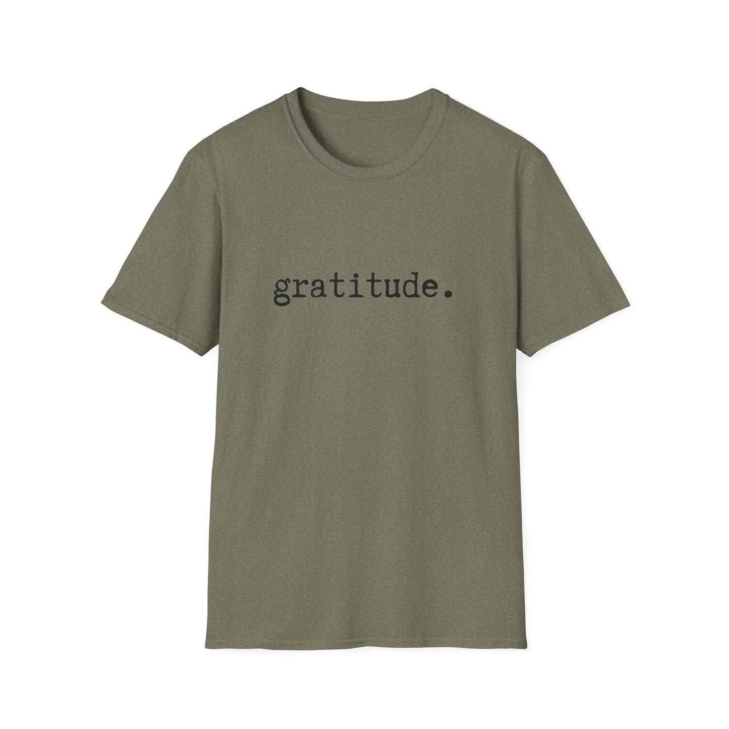 Gratitude Minimalist Softstyle Unisex T-Shirt, Thankful Appreciation Tee, Positive Vibes Shirt, Thank You Minimalist Top, Grateful Gift Idea
