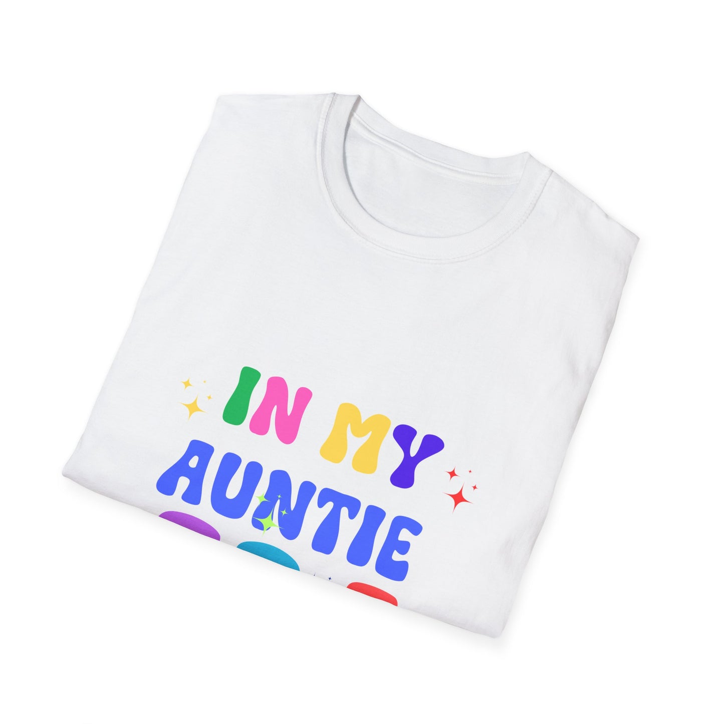 Vintage Auntie Era Unisex Softstyle T-Shirt, Retro Tee for Nostalgic Vibes, Family Reunion Gift, Hipster Shirt, Classic Aunt Apparel, 90s