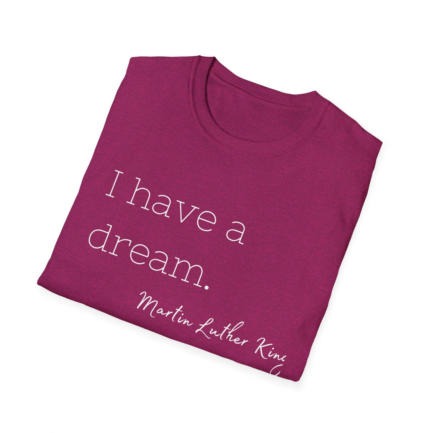 Martin Luther King Jr Quote Unisex Softstyle T-Shirt, Inspirational Tee, Civil Rights Activist, Black History Month Shirt, Equality Clothing