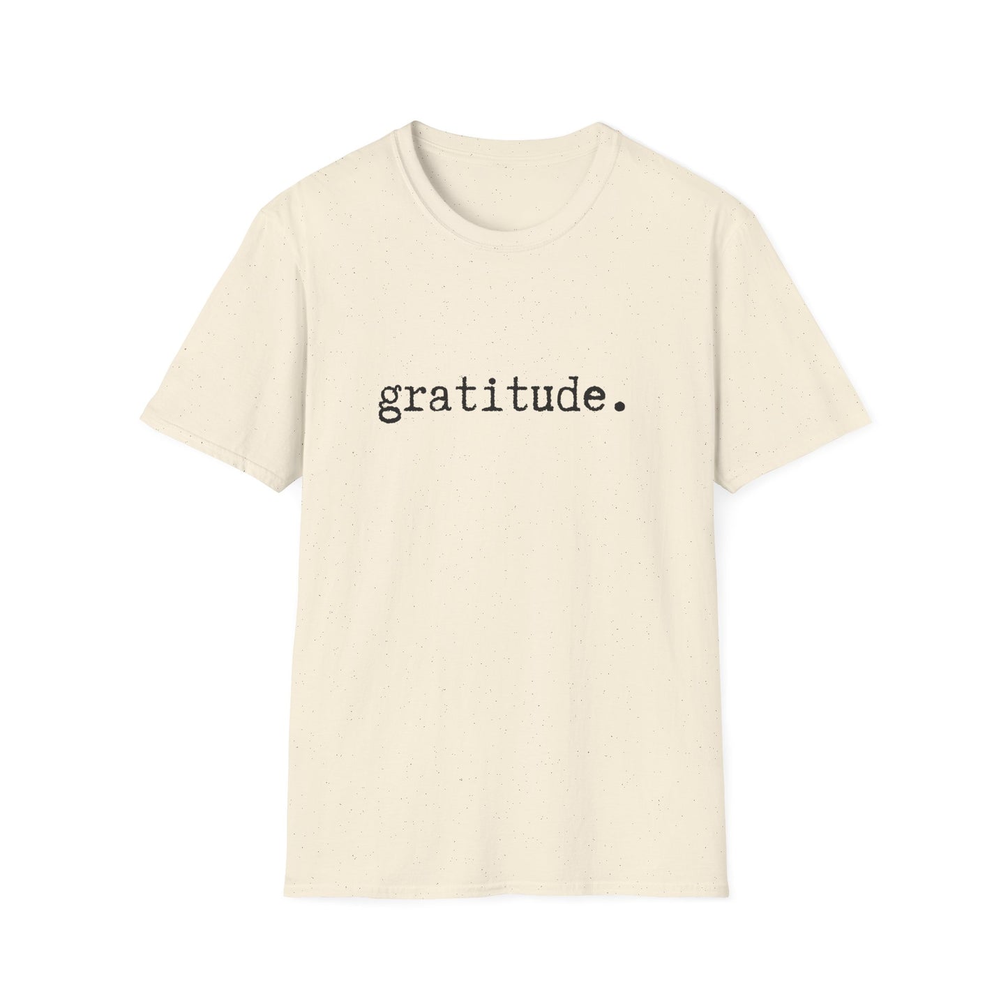 Gratitude Minimalist Softstyle Unisex T-Shirt, Thankful Appreciation Tee, Positive Vibes Shirt, Thank You Minimalist Top, Grateful Gift Idea