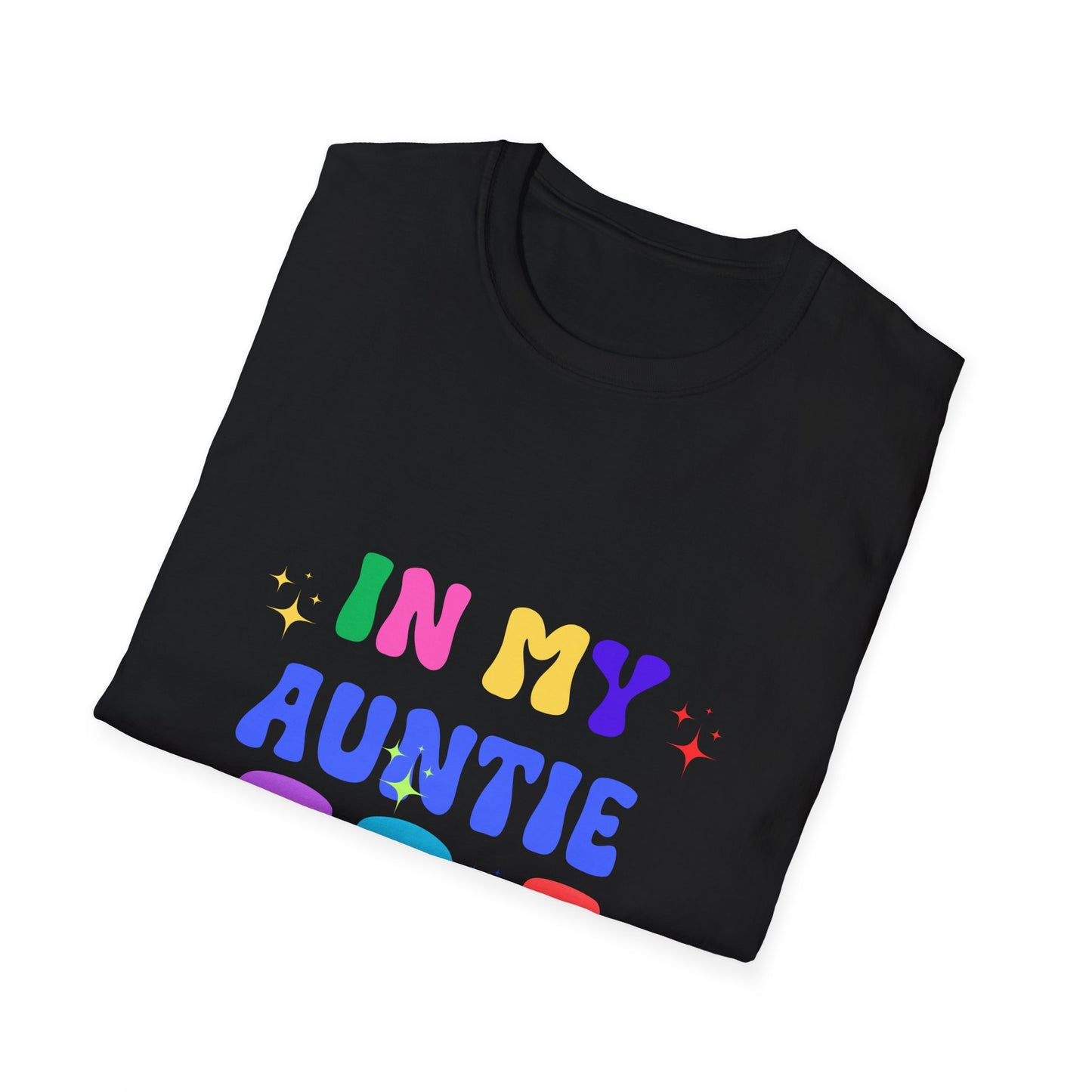 Vintage Auntie Era Unisex Softstyle T-Shirt, Retro Tee for Nostalgic Vibes, Family Reunion Gift, Hipster Shirt, Classic Aunt Apparel, 90s
