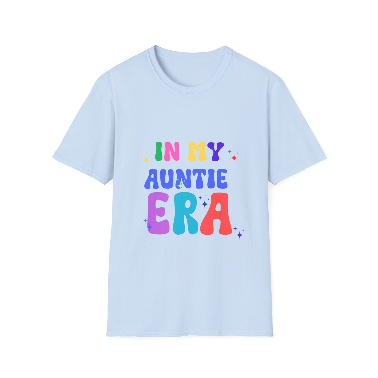 Vintage Auntie Era Unisex Softstyle T-Shirt, Retro Tee for Nostalgic Vibes, Family Reunion Gift, Hipster Shirt, Classic Aunt Apparel, 90s