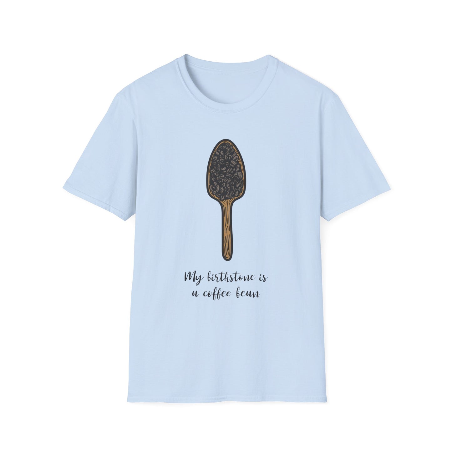 Coffee Bean Birthstone Unisex T-Shirt, Coffee Lover Tee, Funny Coffee Shirt, Gift for Coffee Drinkers, Coffee Obsessed Apparel
