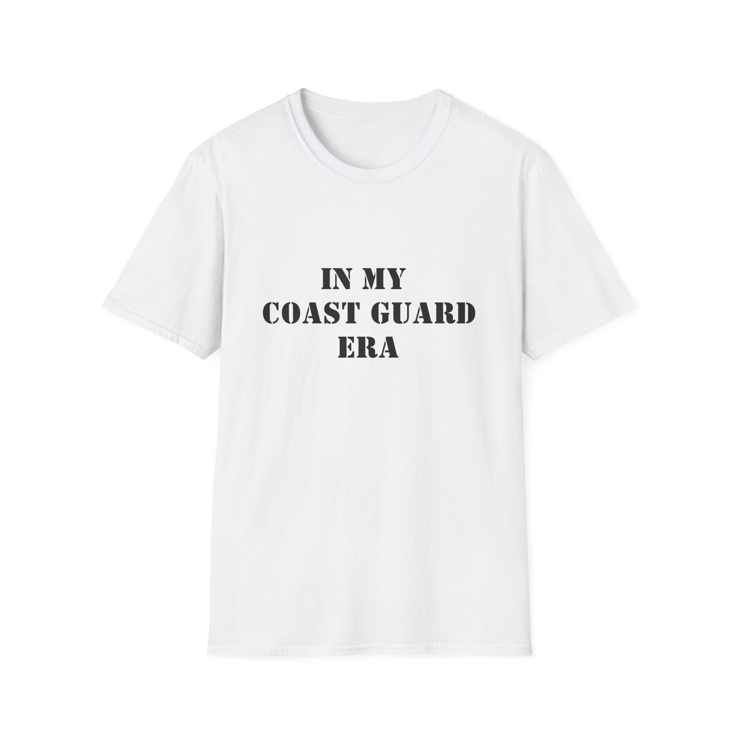 Coast Guard Era Unisex Softstyle T-Shirt, Nautical Tee, Ocean Lover Gift, Graphic Tee, Naval Theme Top