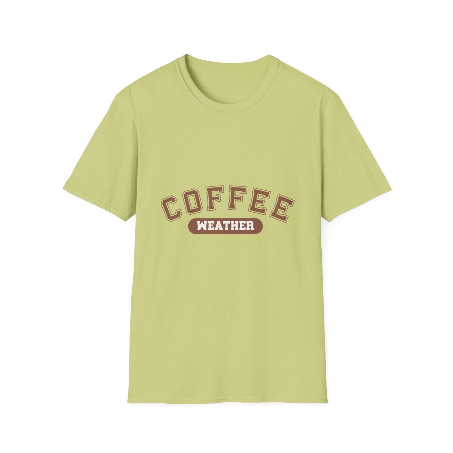 Coffee Weather Unisex T-Shirt, Coffee lover shirt, Cozy Tee, Fall fashion, Gift for coffee drinker, Coffee weather apparel