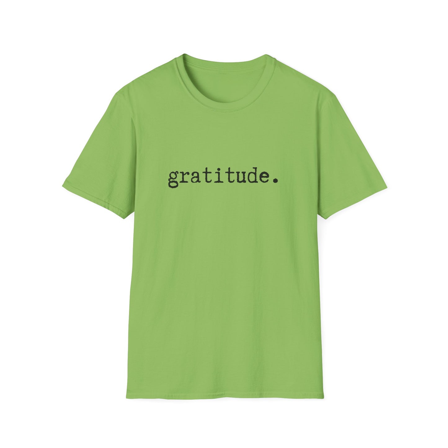 Gratitude Minimalist Softstyle Unisex T-Shirt, Thankful Appreciation Tee, Positive Vibes Shirt, Thank You Minimalist Top, Grateful Gift Idea