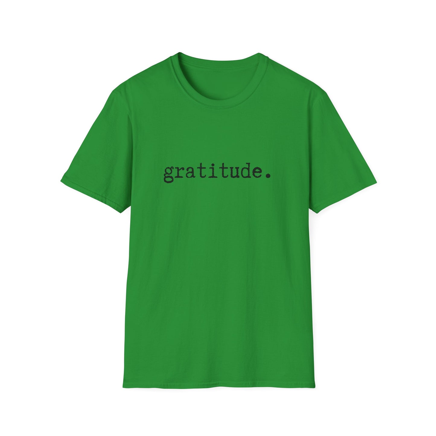 Gratitude Minimalist Softstyle Unisex T-Shirt, Thankful Appreciation Tee, Positive Vibes Shirt, Thank You Minimalist Top, Grateful Gift Idea