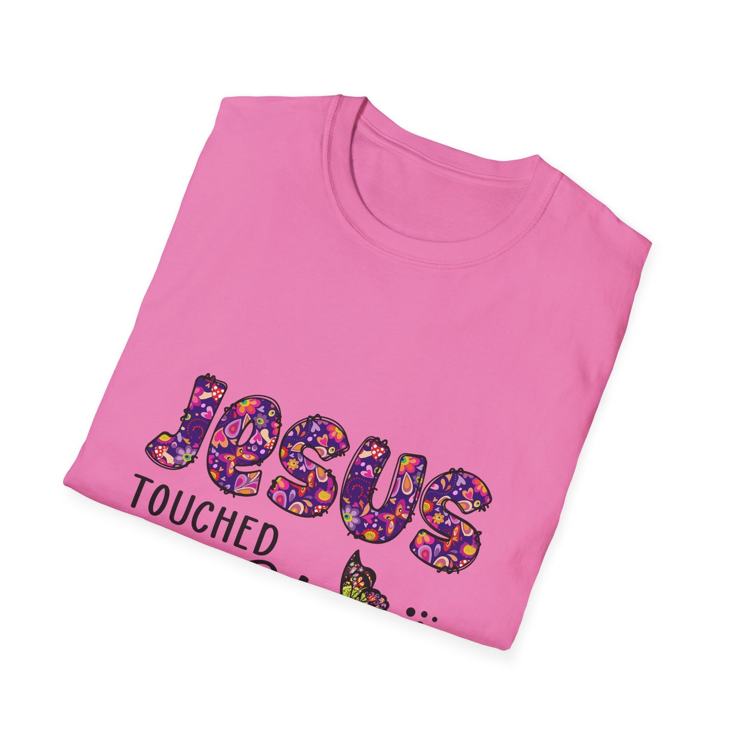 Jesus Touched My Heart Unisex T-Shirt, Spiritual Tee, Christian Gift, Inspirational Shirt, Faith Clothing