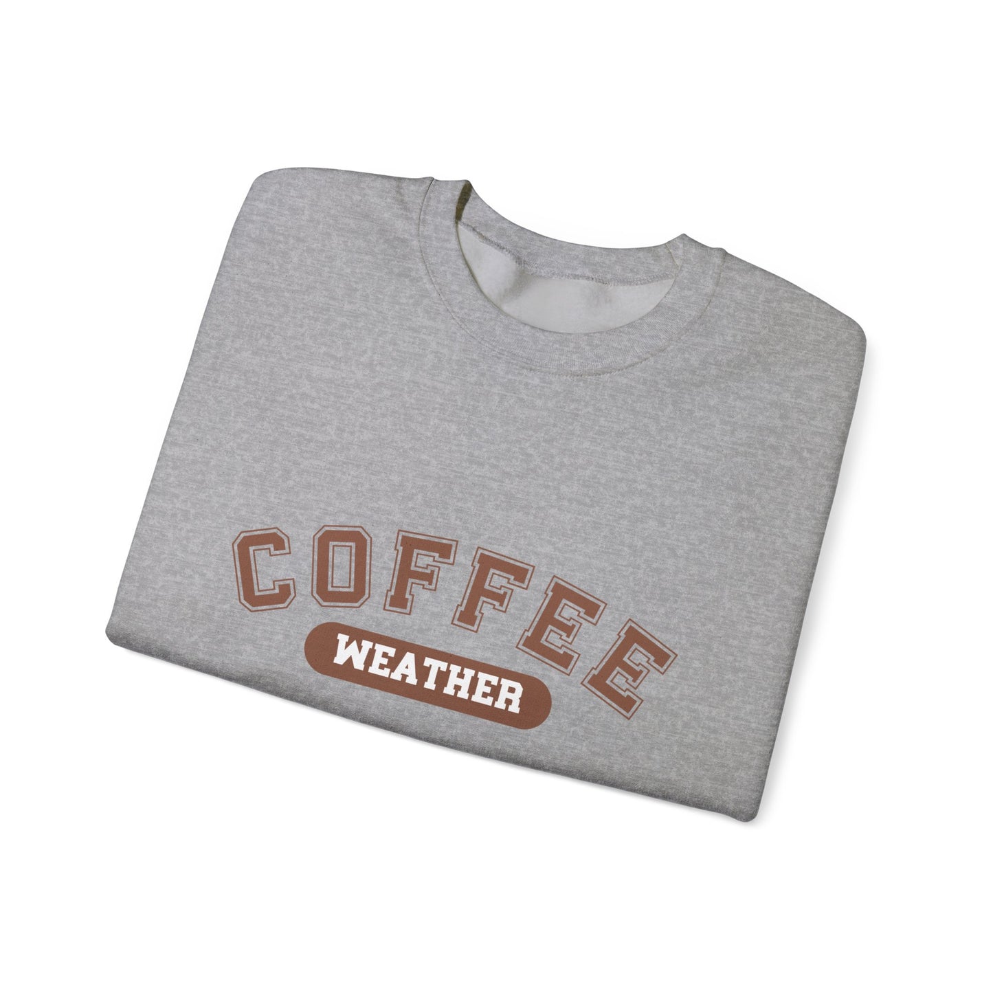 Coffee Weather Sweatshirt, Cozy Winter Jumper, Warm Fall Pullover, Gift for Coffee Lovers, Hygge Clothing, Comfy Sweater