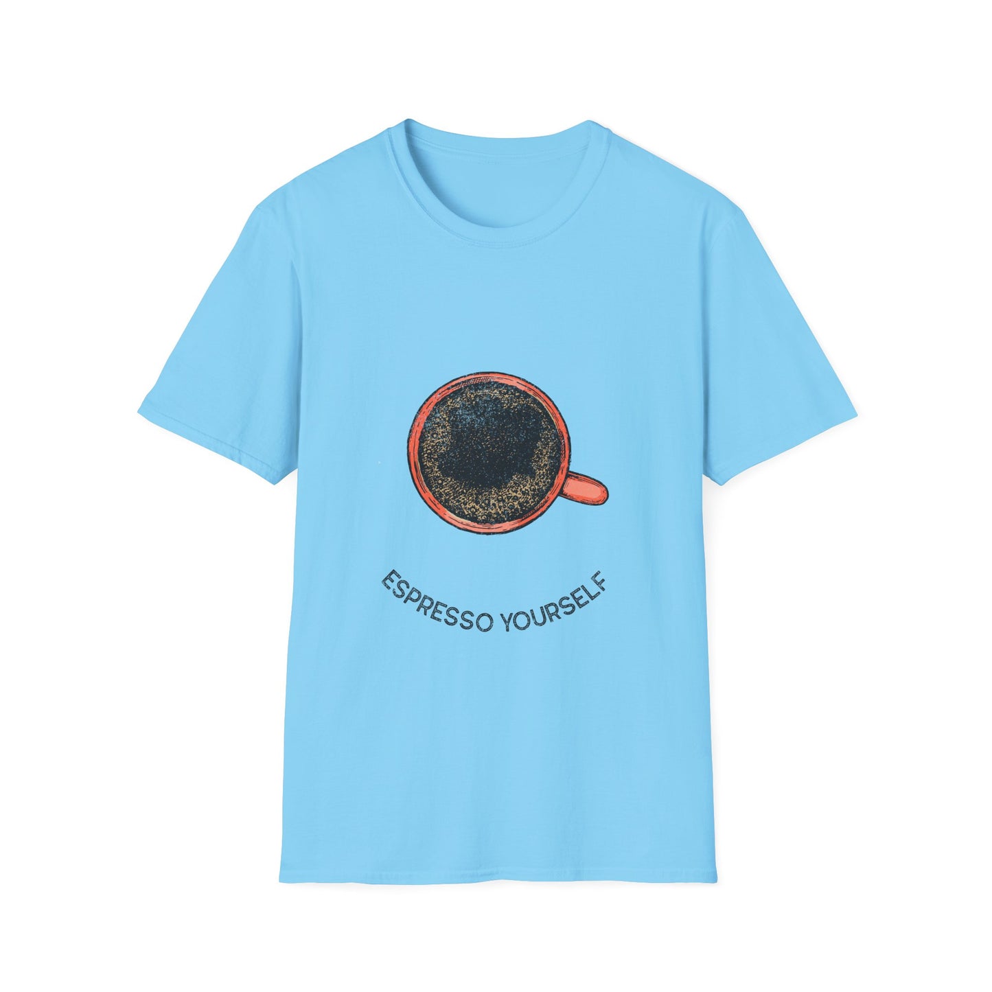 Espresso Yourself Unisex Softstyle T-Shirt, Coffee Lover Tee, Funny Coffee Shirt, Gift for Coffee Drinkers, Coffee Obsessed Apparel