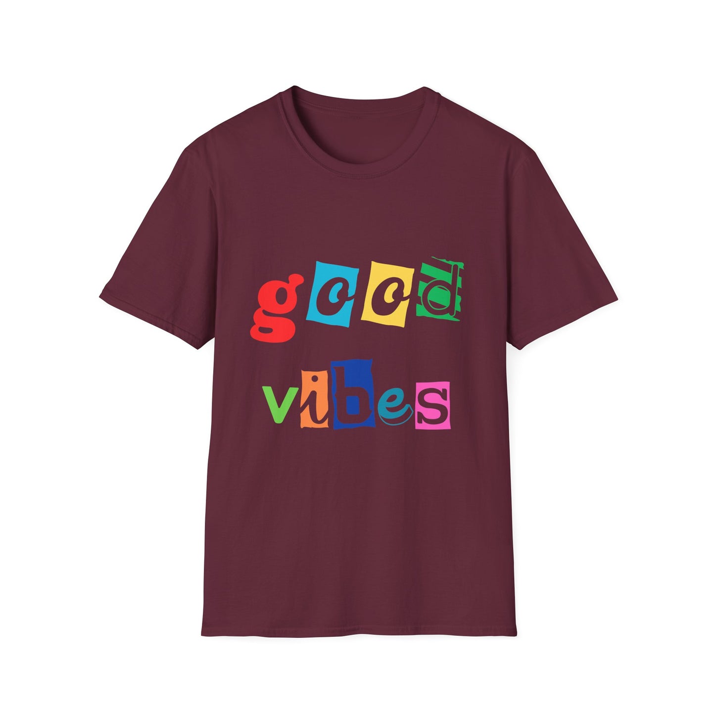 Good Vibes Unisex T-Shirt - Positive Energy Graphic Tee, Inspirational Shirt, Happy vibes Clothing, Mindful Tshirt, Feel Good Apparel