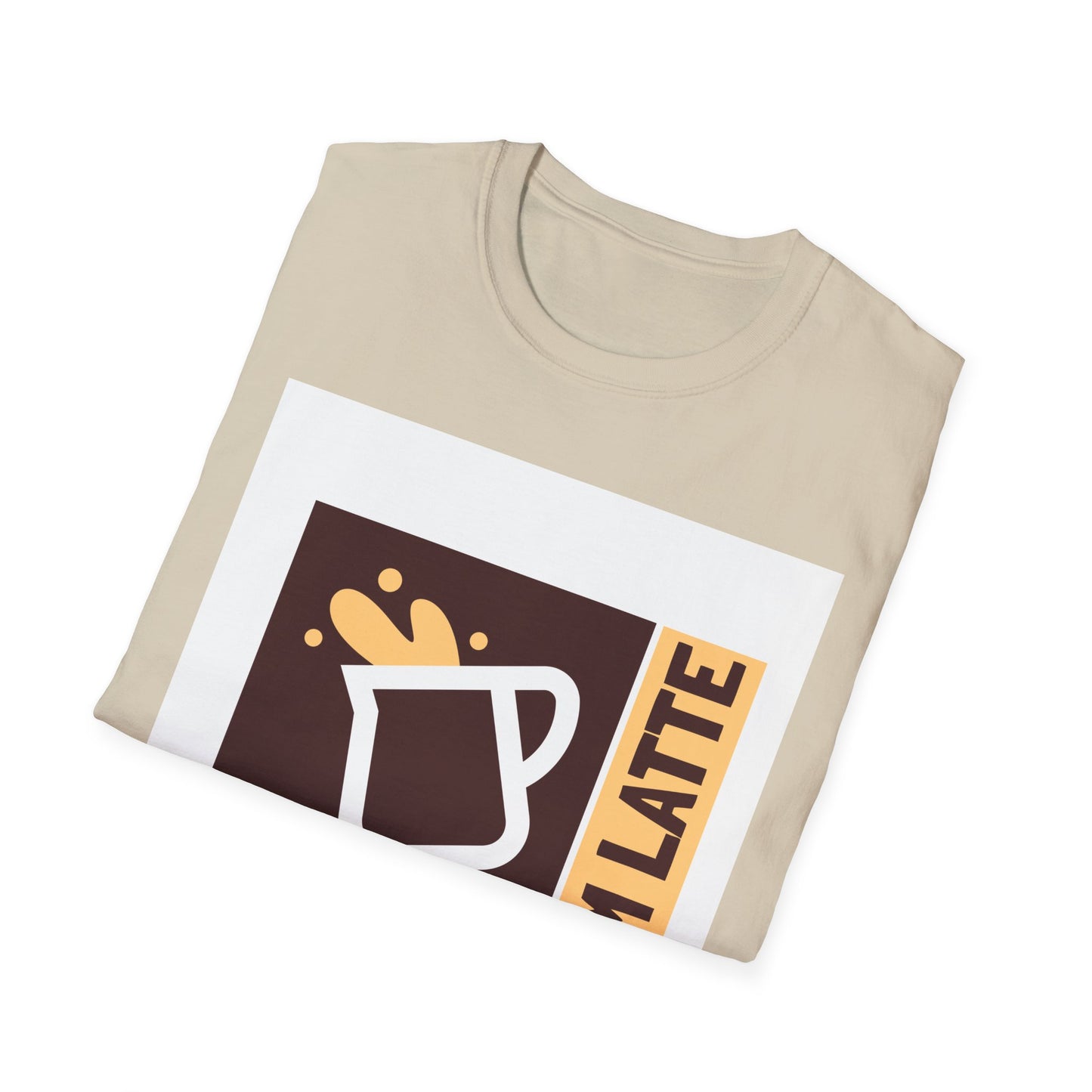 Sorry I'm Latte, Unisex Softstyle T-Shirt, Coffee lover, Funny Coffee Shirt, Gift for Coffee Drinkers, Coffee Obsessed Apparel