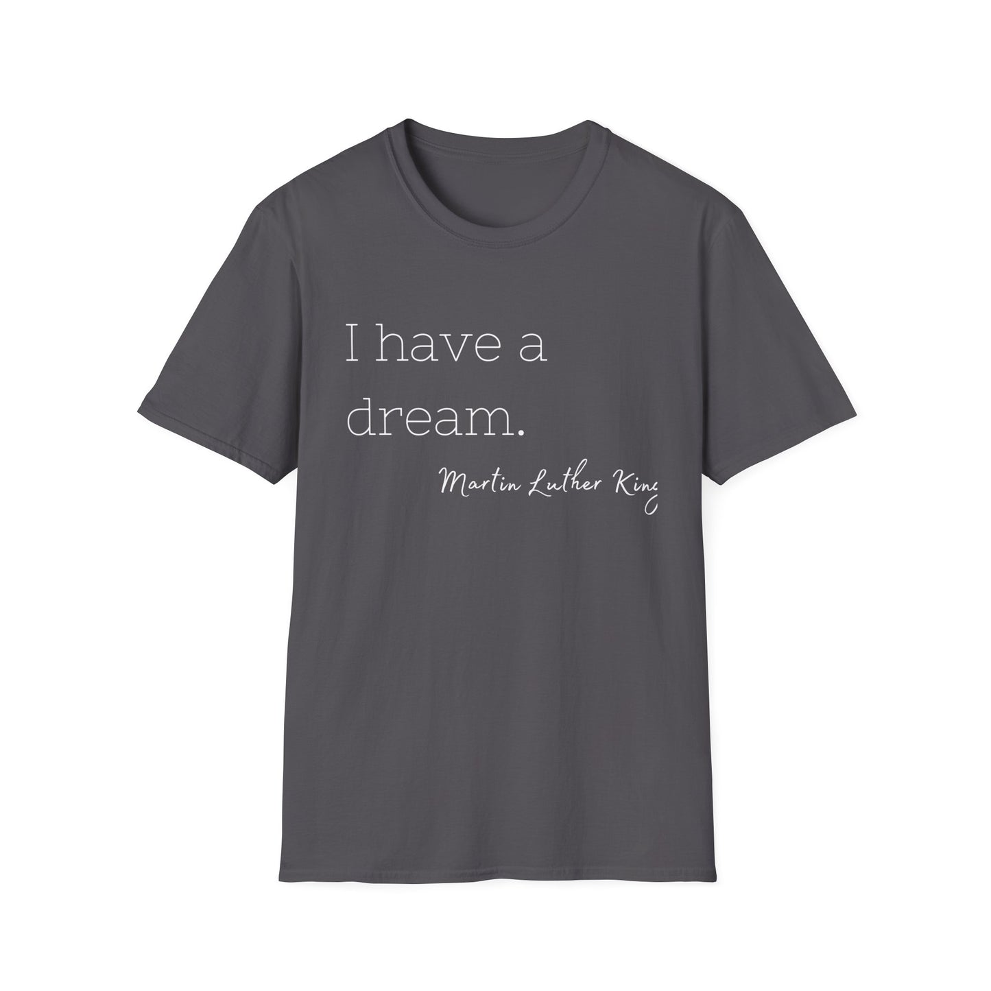 Martin Luther King Jr Quote Unisex Softstyle T-Shirt, Inspirational Tee, Civil Rights Activist, Black History Month Shirt, Equality Clothing