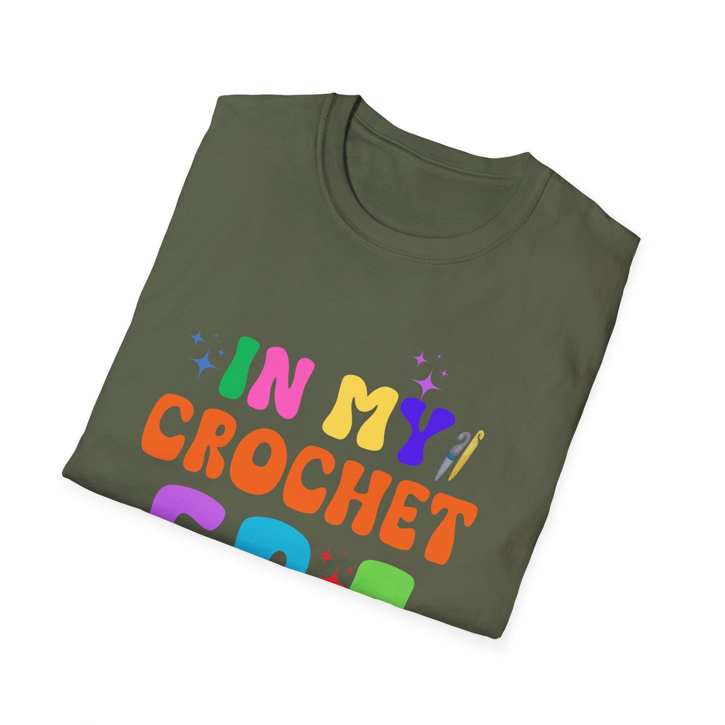 Crocheting Era Unisex T-Shirt, Handmade Crochet Lover Tee, Vintage Style Knitting Shirt, Crafty Gift for Knitters, Soft Cotton Top