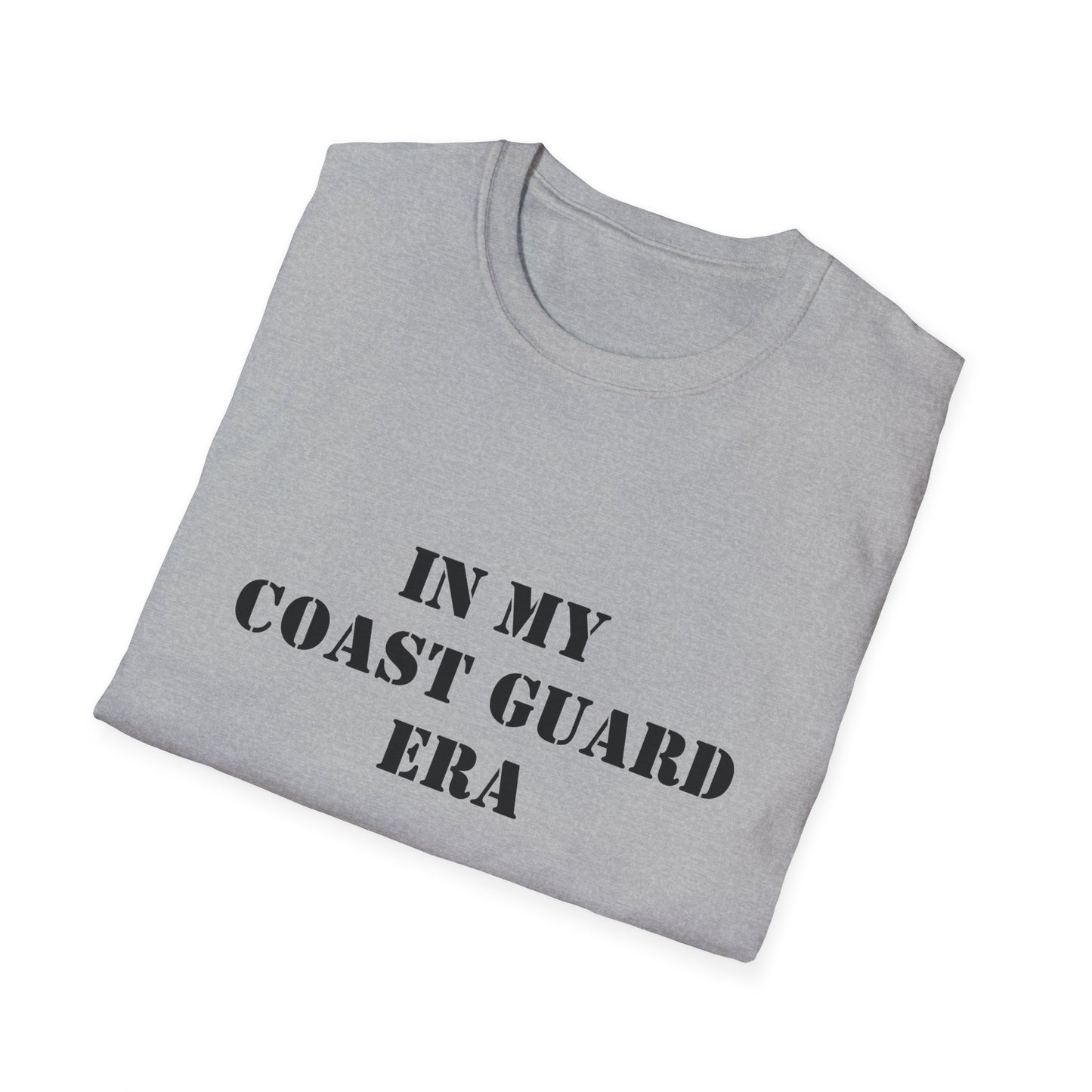 Coast Guard Era Unisex Softstyle T-Shirt, Nautical Tee, Ocean Lover Gift, Graphic Tee, Naval Theme Top