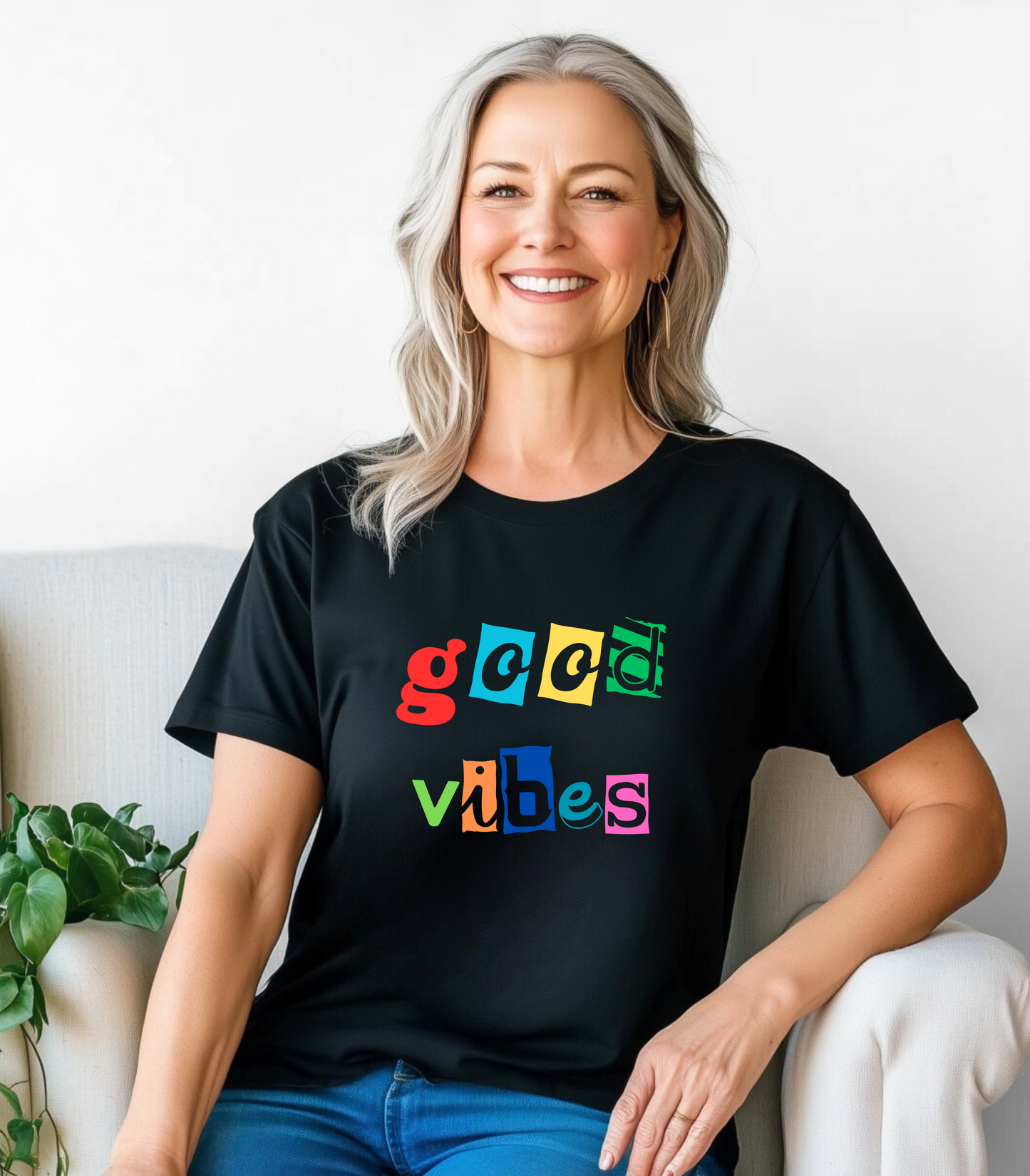 Good Vibes Unisex T-Shirt - Positive Energy Graphic Tee, Inspirational Shirt, Happy vibes Clothing, Mindful Tshirt, Feel Good Apparel