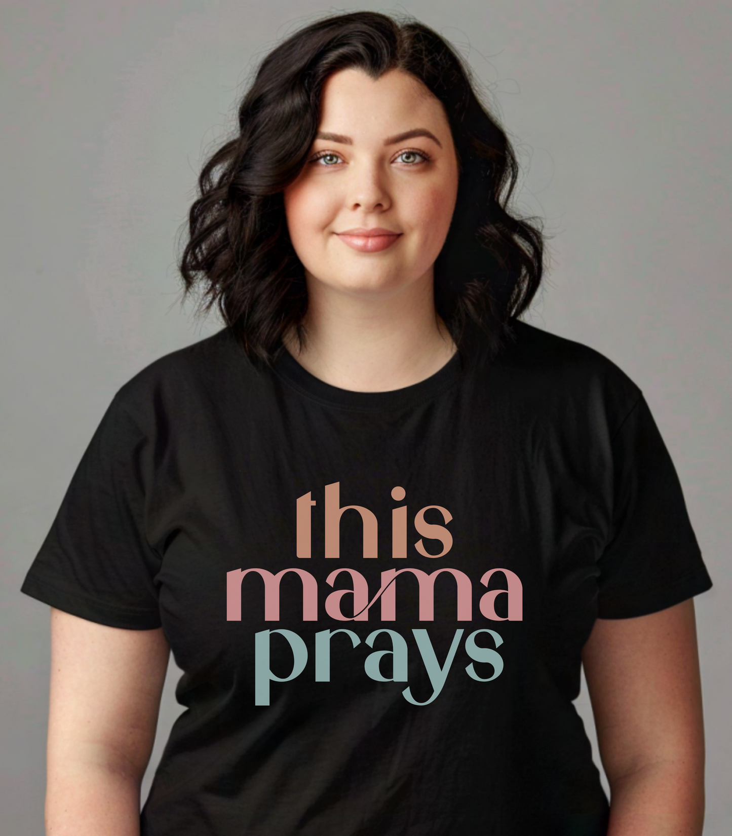 Praying Mama Unisex Softstyle T-Shirt, Mother's Day Gift, Christian Tee, Religious Shirt, Mom Prayer Apparel