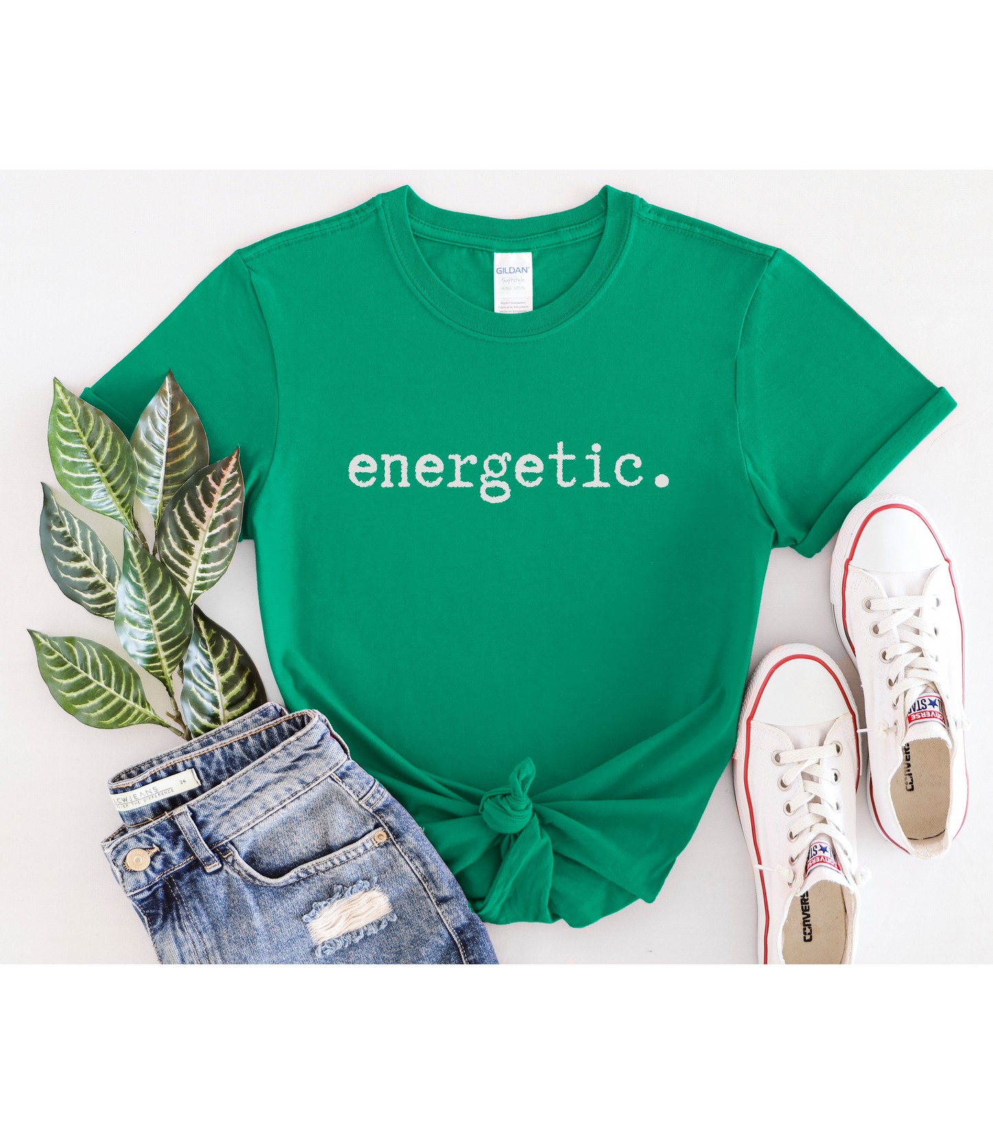 Energetic Unisex Softstyle T-Shirt, Minimalist tee, minimalist fashion, Simple message t-shirt, gift for him, gift for her, message tee