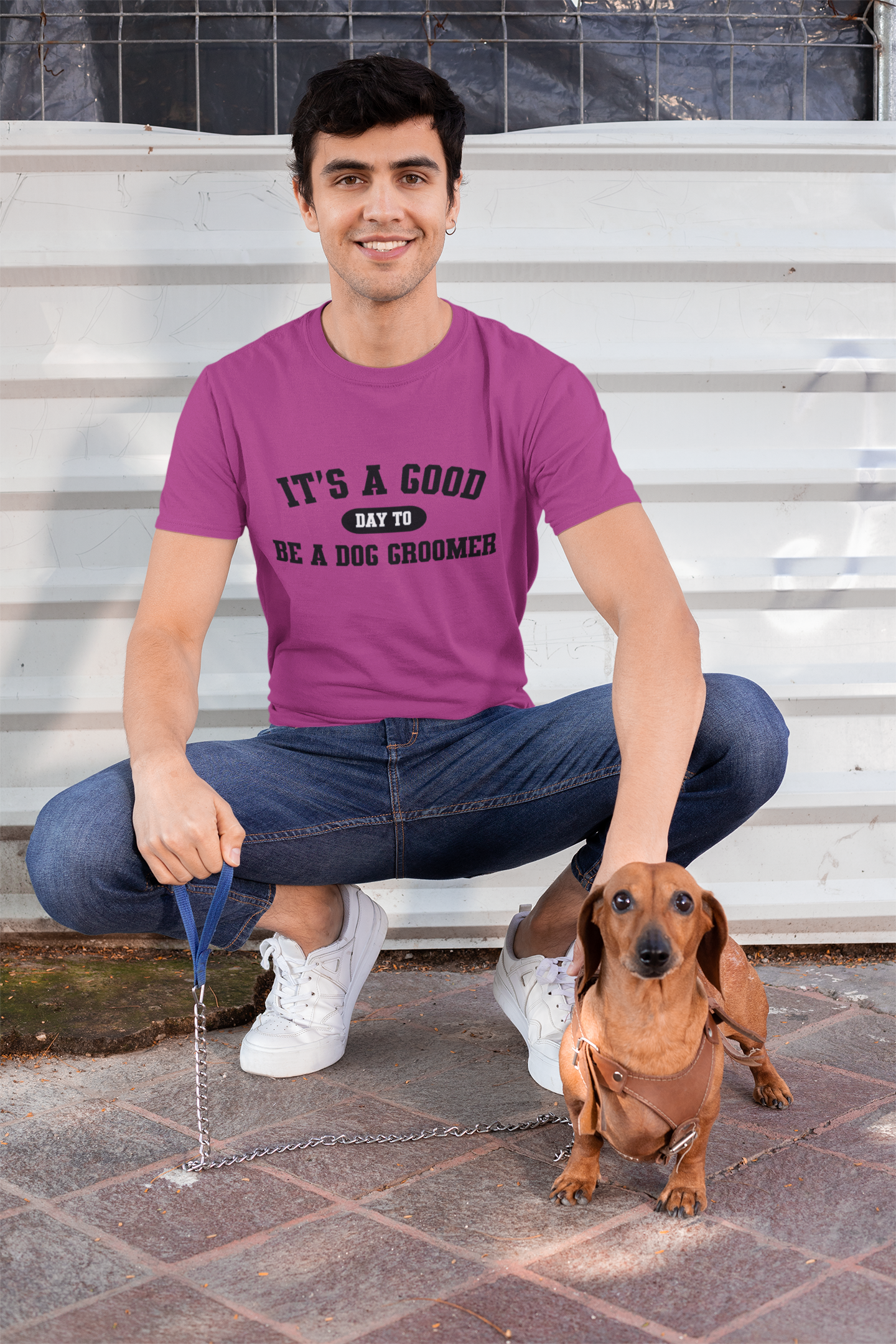 Dog Groomer T-Shirt, Good Day Unisex Tee, Pet Grooming Shirt, Dog Lover Gift, Animal Care Top