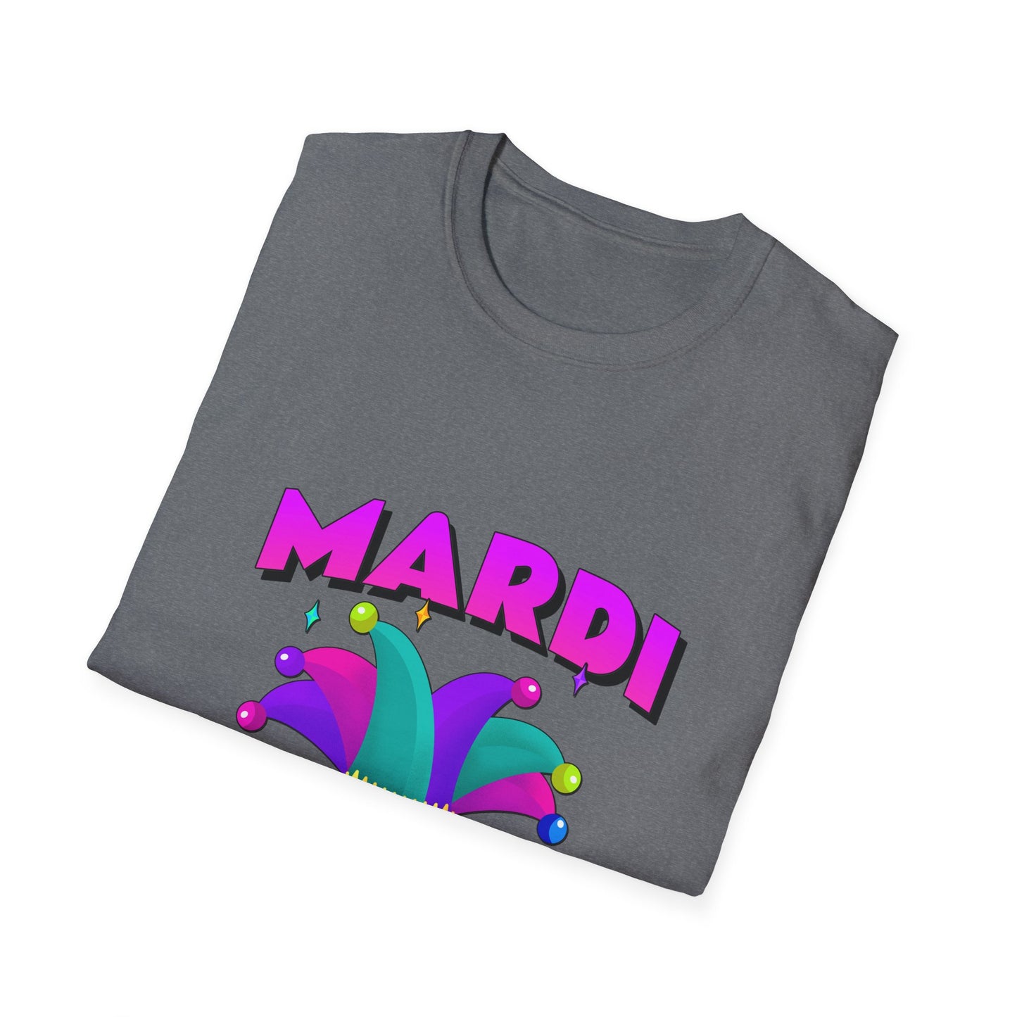 Mardi Gras T-Shirt, Fat Tuesday Tee, Carnival Shirt, Unisex Softstyle Top, Festival Wear