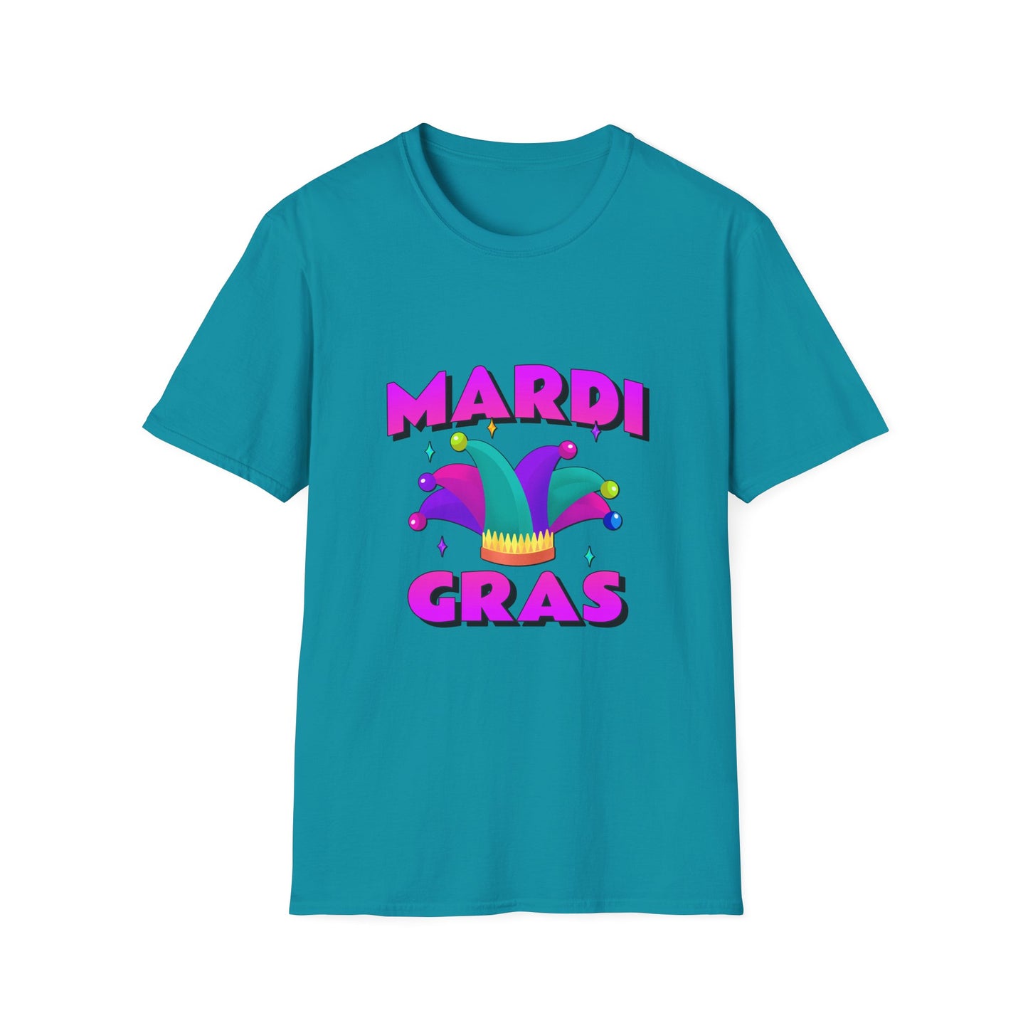 Mardi Gras T-Shirt, Fat Tuesday Tee, Carnival Shirt, Unisex Softstyle Top, Festival Wear