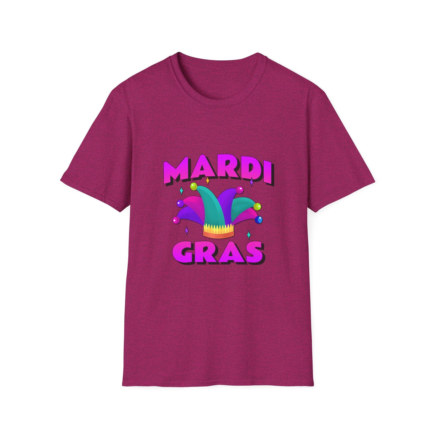 Mardi Gras T-Shirt, Fat Tuesday Tee, Carnival Shirt, Unisex Softstyle Top, Festival Wear