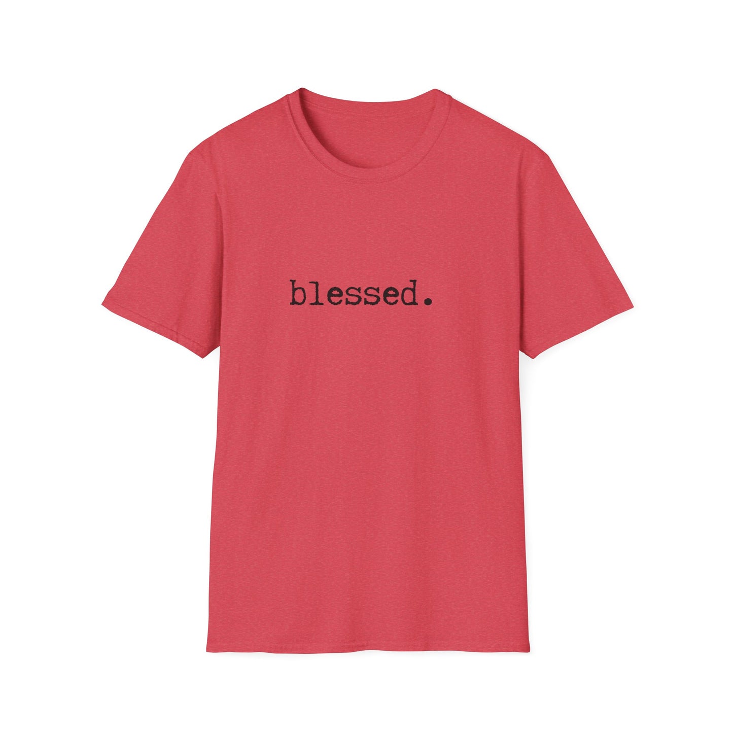 Blessed Unisex Softstyle T-Shirt, Minimalist tee, minimalist fashion, Simple message t-shirt, gift for him, gift for her, message tee