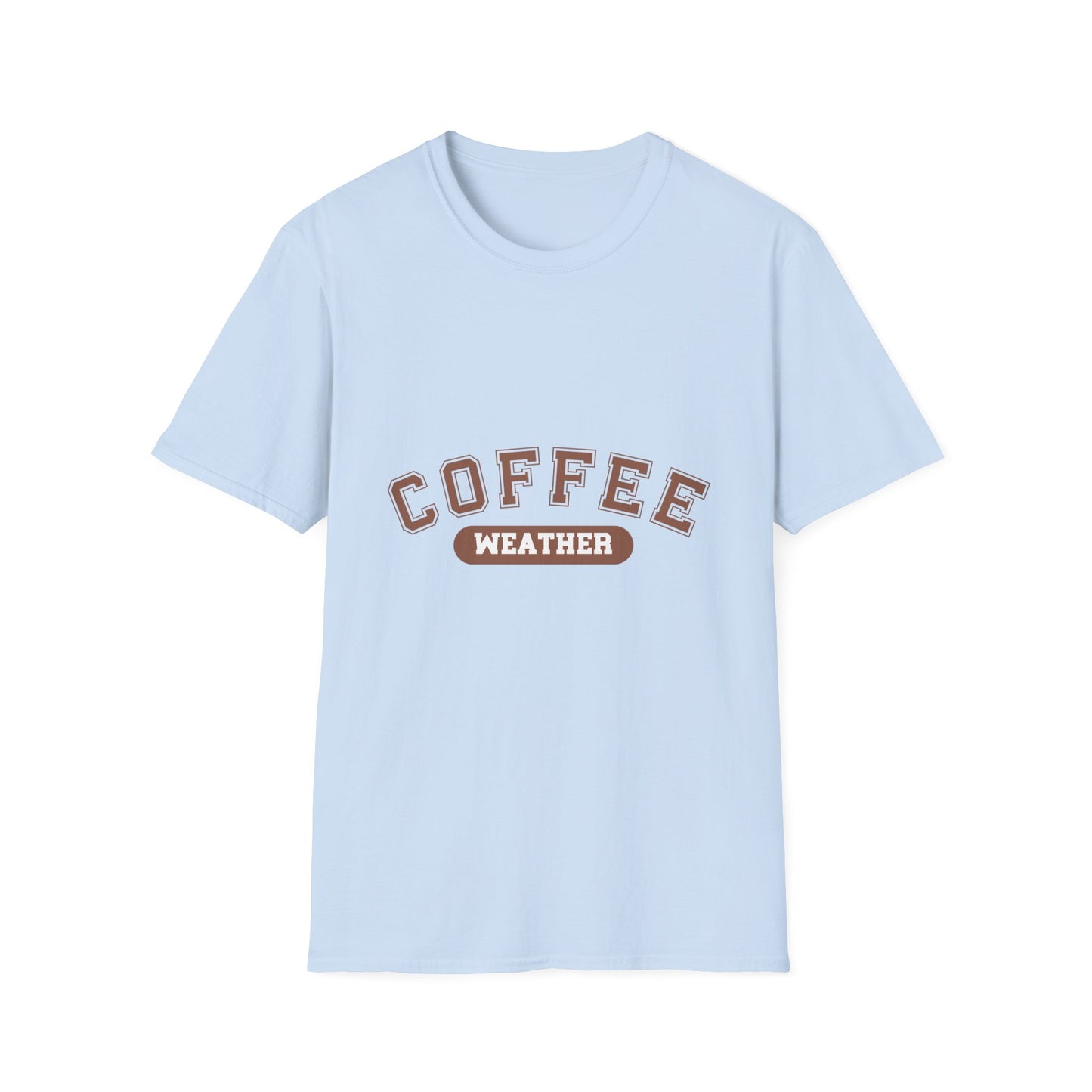 Coffee Weather Unisex T-Shirt, Coffee lover shirt, Cozy Tee, Fall fashion, Gift for coffee drinker, Coffee weather apparel