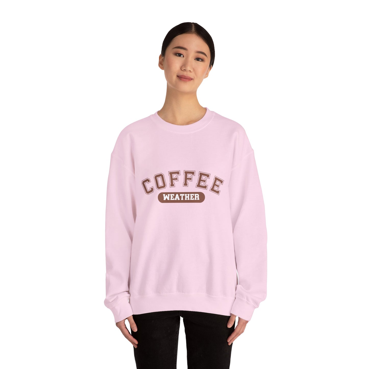 Coffee Weather Sweatshirt, Cozy Winter Jumper, Warm Fall Pullover, Gift for Coffee Lovers, Hygge Clothing, Comfy Sweater
