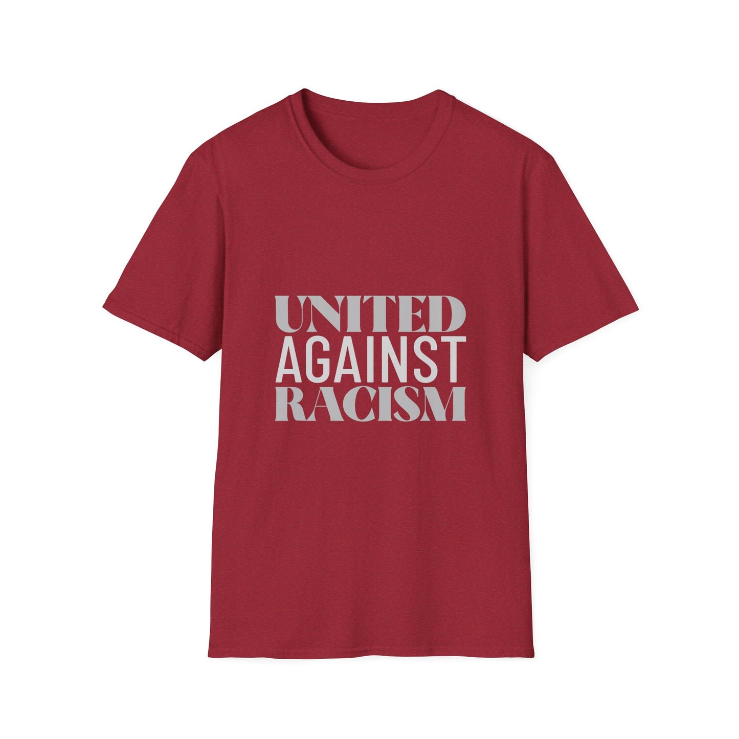 United Against Racism, Unisex Softstyle T-Shirt, African American Heritage Tee, Civil Rights Movement Shirt, Black Lives Matter Apparel,