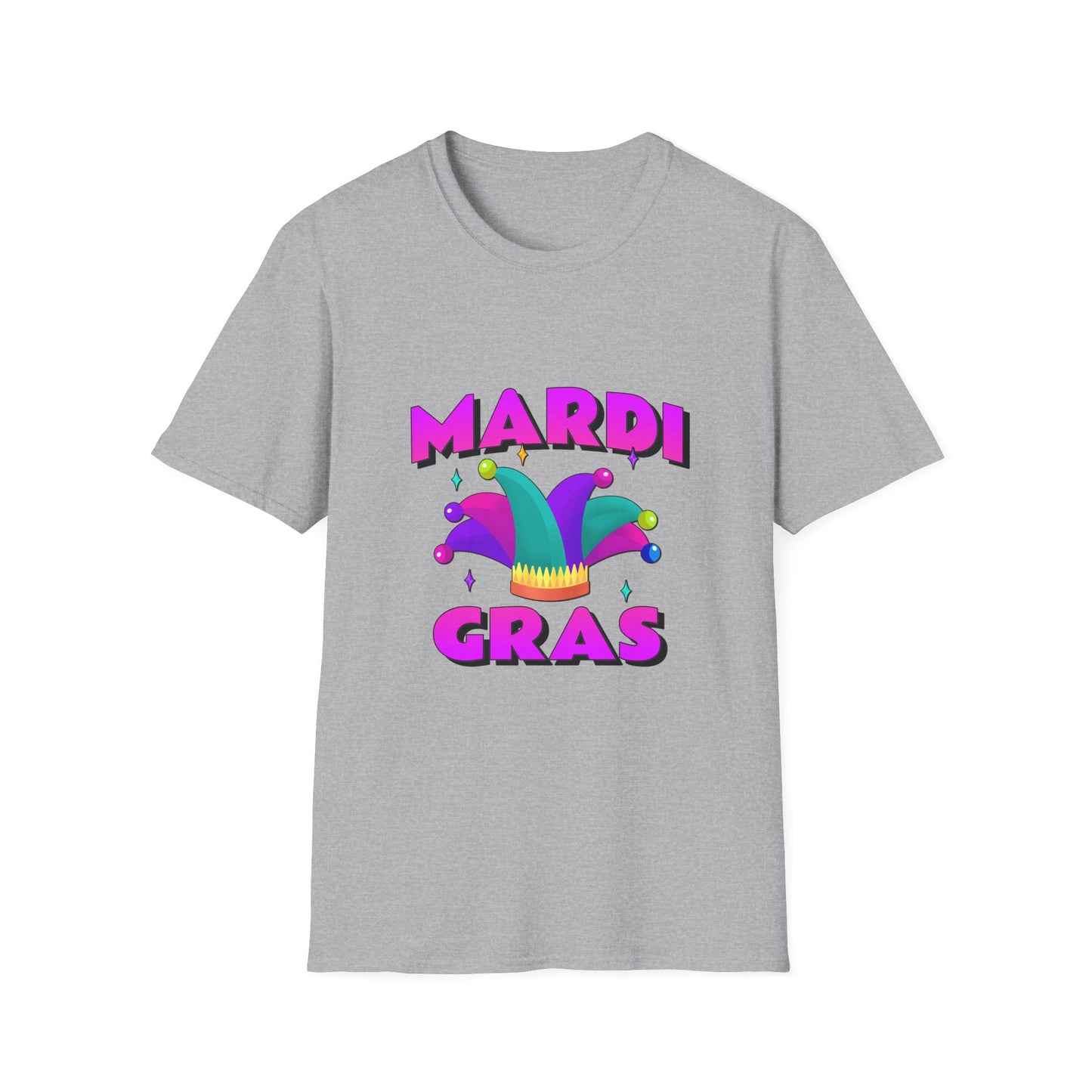 Mardi Gras T-Shirt, Fat Tuesday Tee, Carnival Shirt, Unisex Softstyle Top, Festival Wear