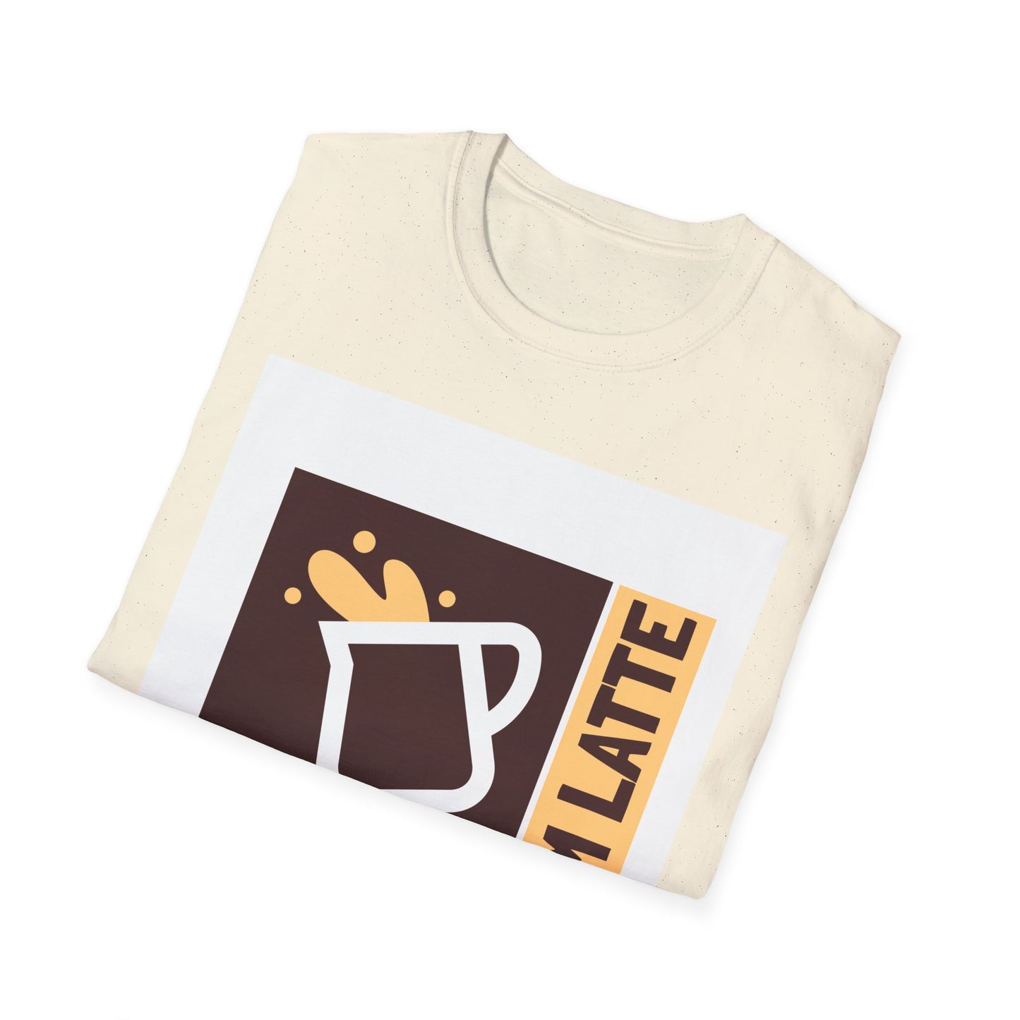 Sorry I'm Latte, Unisex Softstyle T-Shirt, Coffee lover, Funny Coffee Shirt, Gift for Coffee Drinkers, Coffee Obsessed Apparel