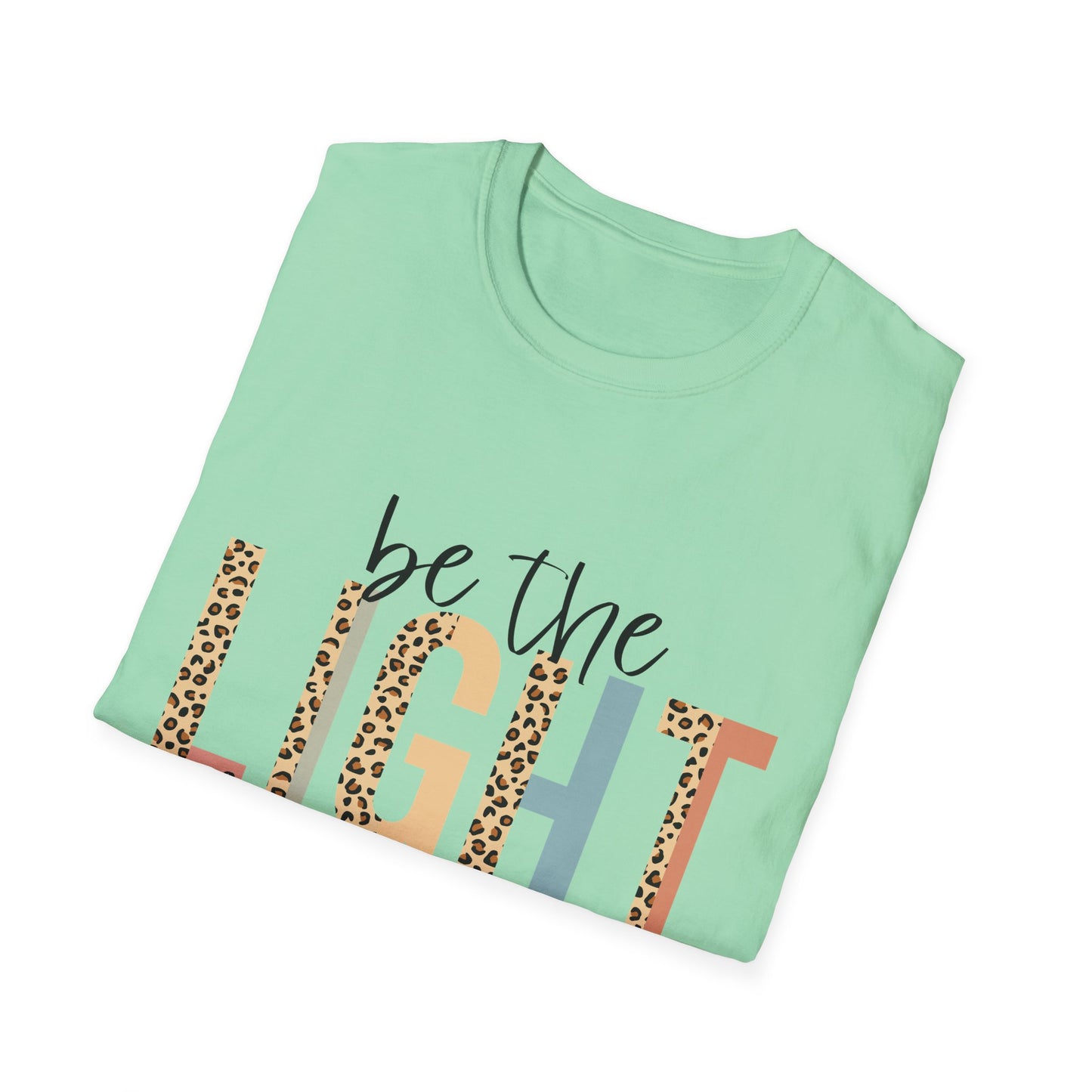 Religious Scripture Unisex T-Shirt, Inspirational Christian Tee, Be the Light Bible Verse Shirt, Matthew 5:14 Clothing, Spiritual Gift Top