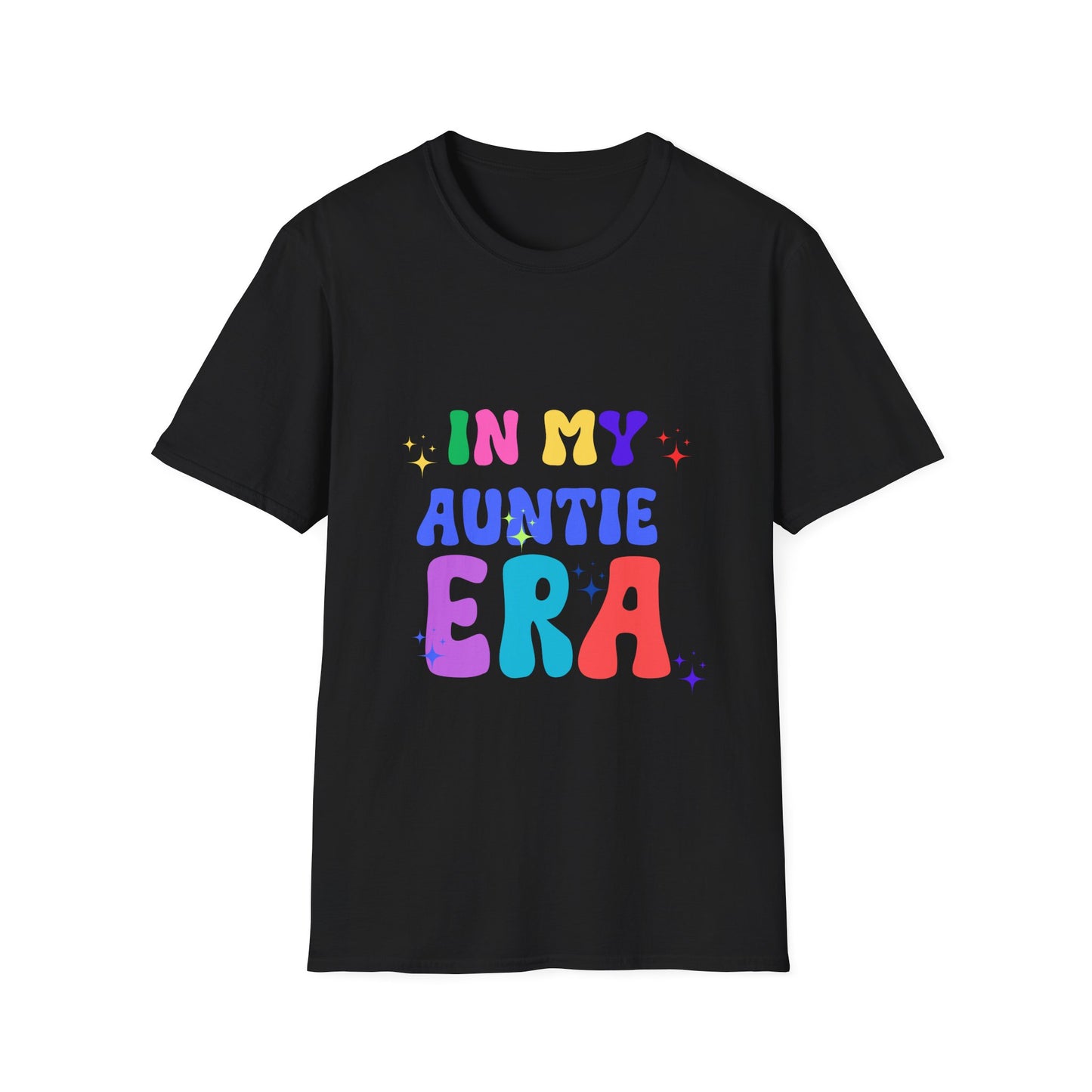 Vintage Auntie Era Unisex Softstyle T-Shirt, Retro Tee for Nostalgic Vibes, Family Reunion Gift, Hipster Shirt, Classic Aunt Apparel, 90s
