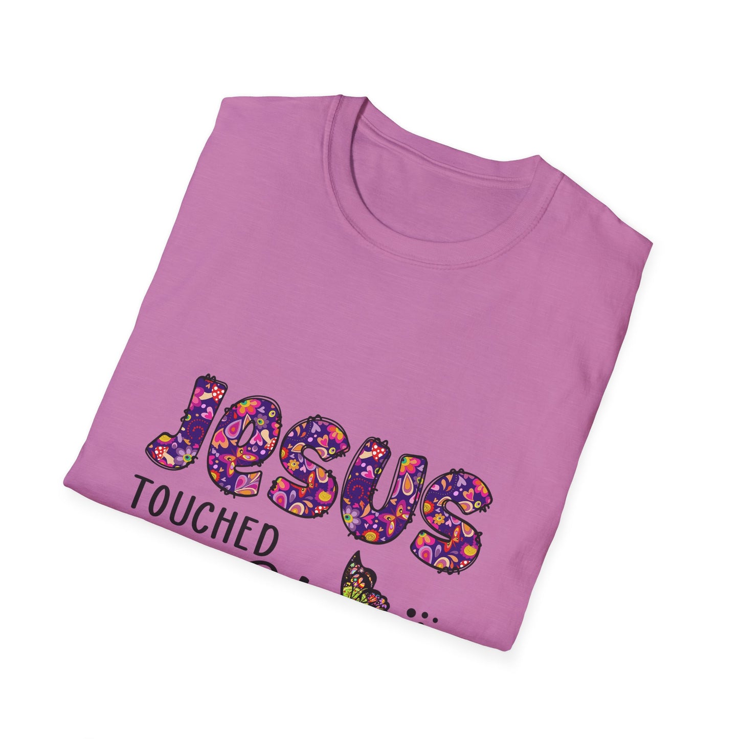 Jesus Touched My Heart Unisex T-Shirt, Spiritual Tee, Christian Gift, Inspirational Shirt, Faith Clothing