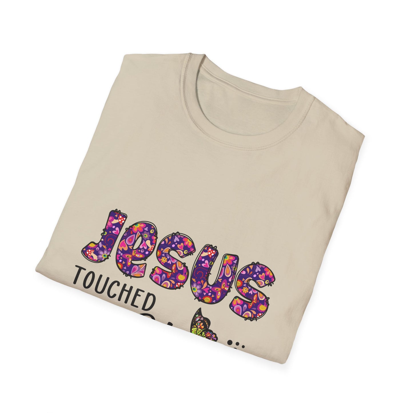 Jesus Touched My Heart Unisex T-Shirt, Spiritual Tee, Christian Gift, Inspirational Shirt, Faith Clothing