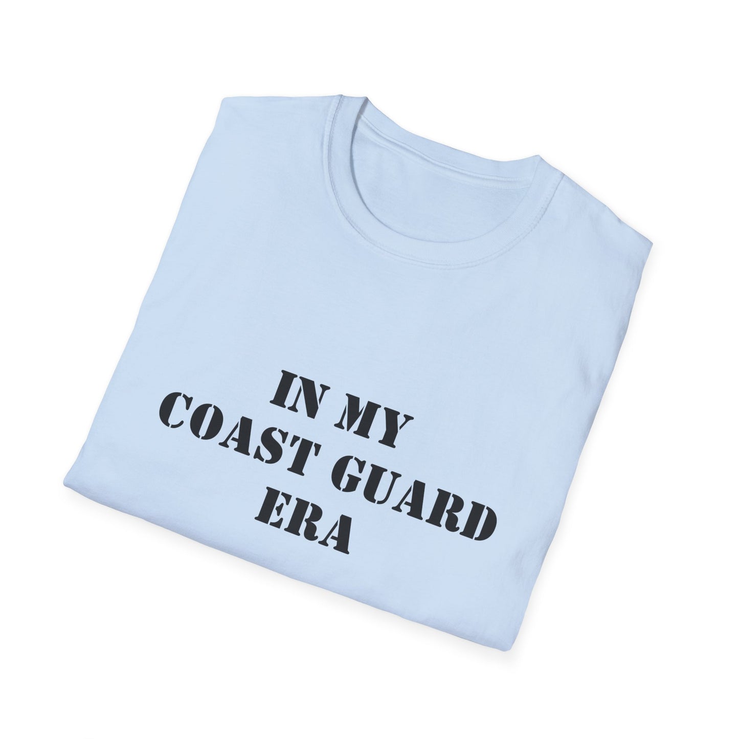 Coast Guard Era Unisex Softstyle T-Shirt, Nautical Tee, Ocean Lover Gift, Graphic Tee, Naval Theme Top
