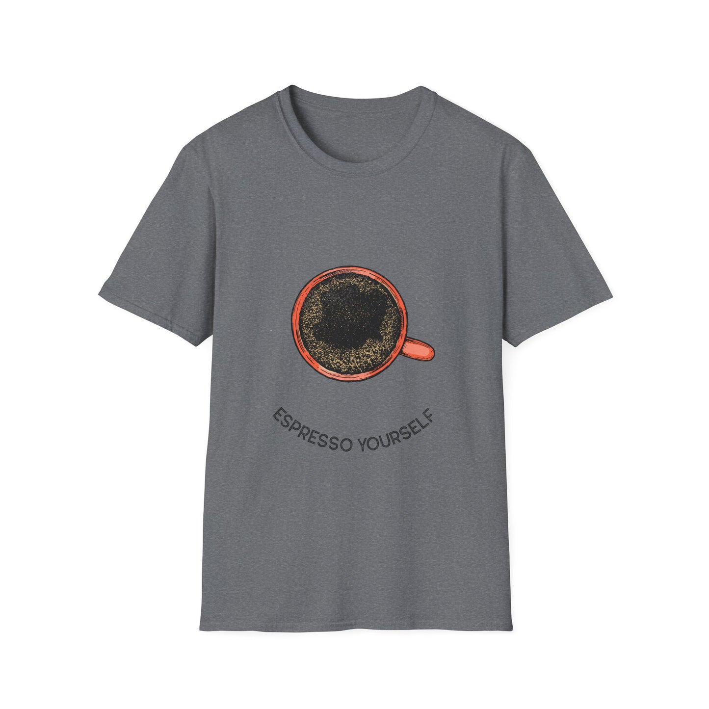 Espresso Yourself Unisex Softstyle T-Shirt, Coffee Lover Tee, Funny Coffee Shirt, Gift for Coffee Drinkers, Coffee Obsessed Apparel