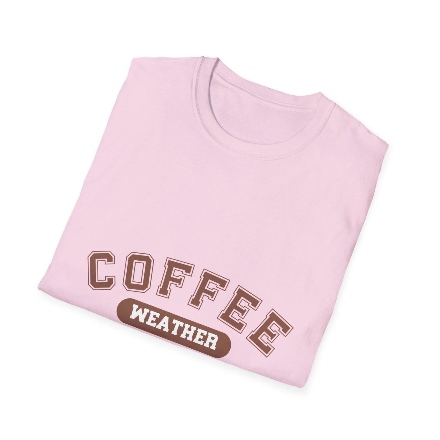 Coffee Weather Unisex T-Shirt, Coffee lover shirt, Cozy Tee, Fall fashion, Gift for coffee drinker, Coffee weather apparel