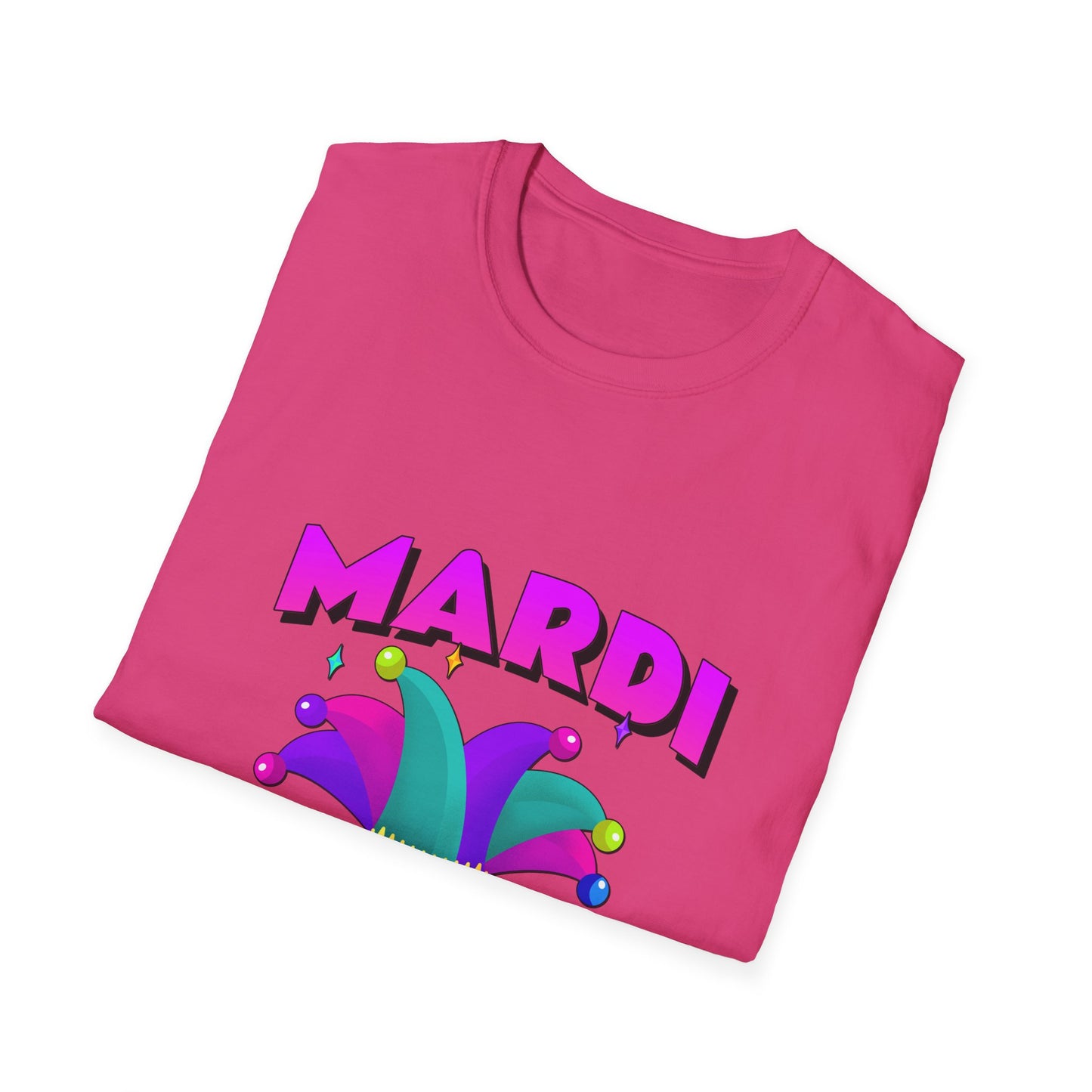 Mardi Gras T-Shirt, Fat Tuesday Tee, Carnival Shirt, Unisex Softstyle Top, Festival Wear