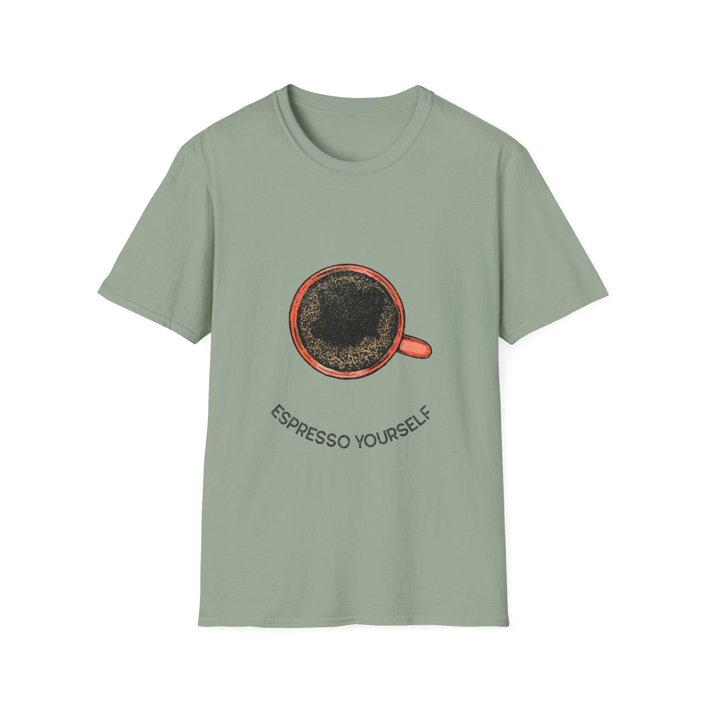 Espresso Yourself Unisex Softstyle T-Shirt, Coffee Lover Tee, Funny Coffee Shirt, Gift for Coffee Drinkers, Coffee Obsessed Apparel