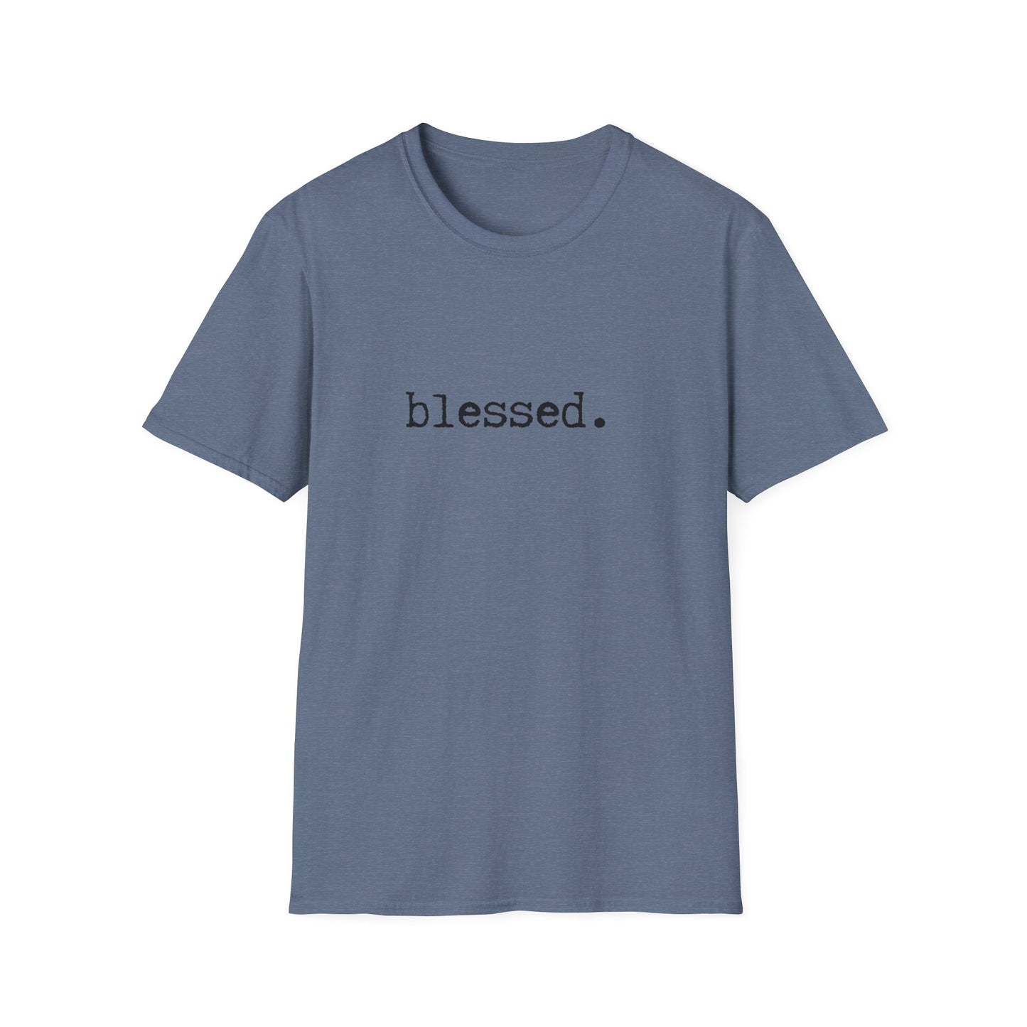 Blessed Unisex Softstyle T-Shirt, Minimalist tee, minimalist fashion, Simple message t-shirt, gift for him, gift for her, message tee